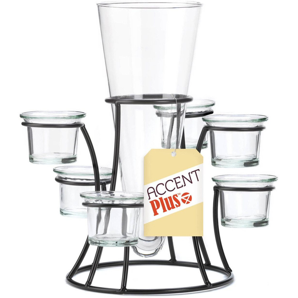 CIRCULAR CANDLE STAND WITH VASE