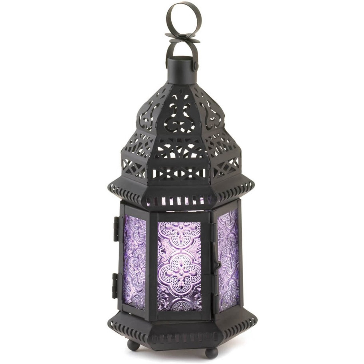 PURPLE MOROCCAN STYLE LANTERN