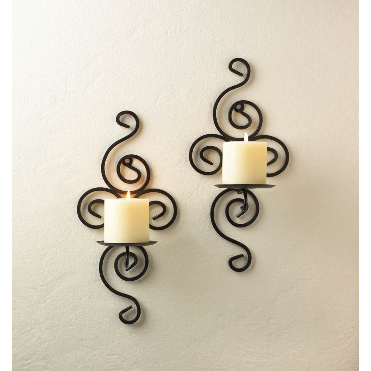 SCROLLWORK CANDLE SCONCES