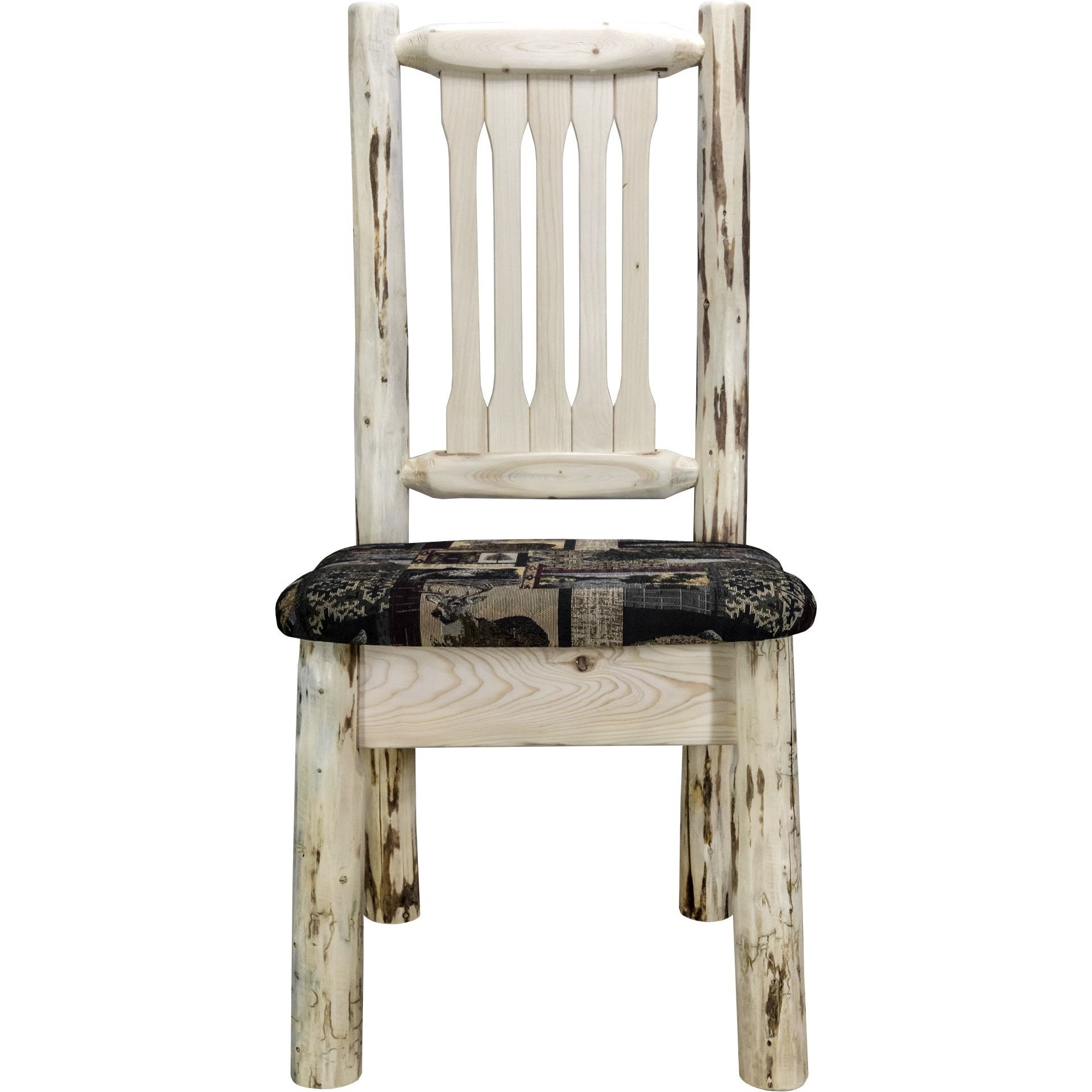 Montana Collection Side Chair, Ready to Finish w/ Upholstered Seat, Woodland Pattern