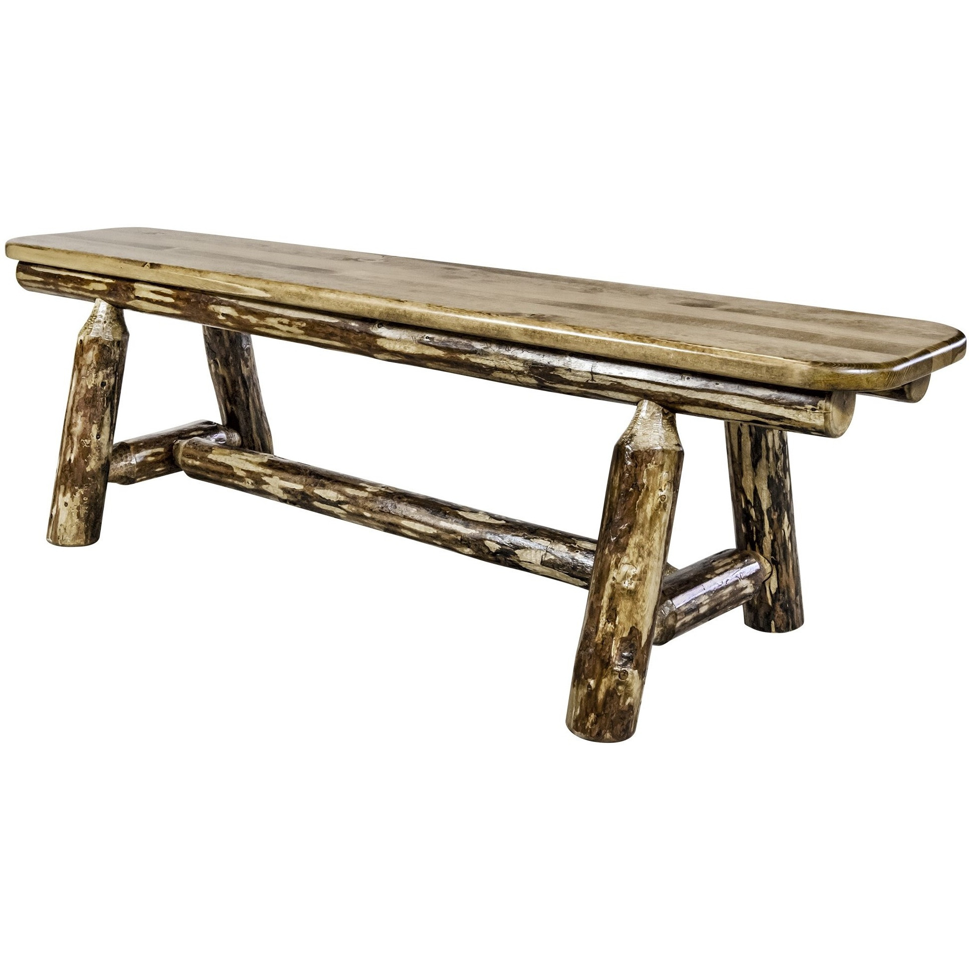 Glacier Country Collection Plank Style Bench, 5 Foot