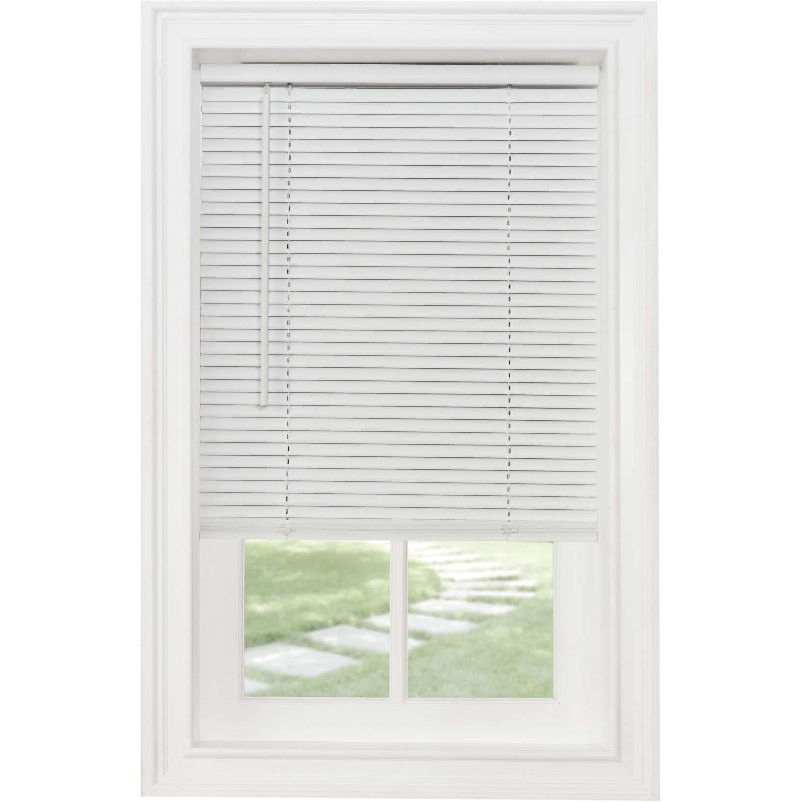 Cordless GII Morningstar 1" Light Filtering Mini Blind 23x72 - White