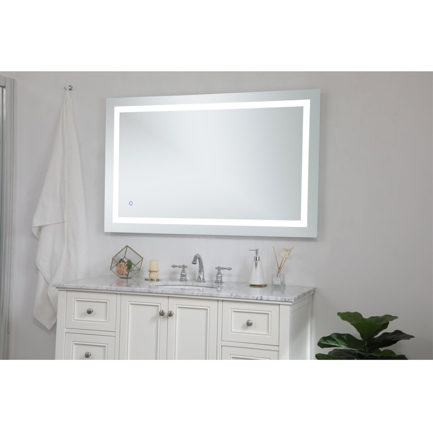 Hardwired LED Mirror W32 x H48 Dimmable 5000K