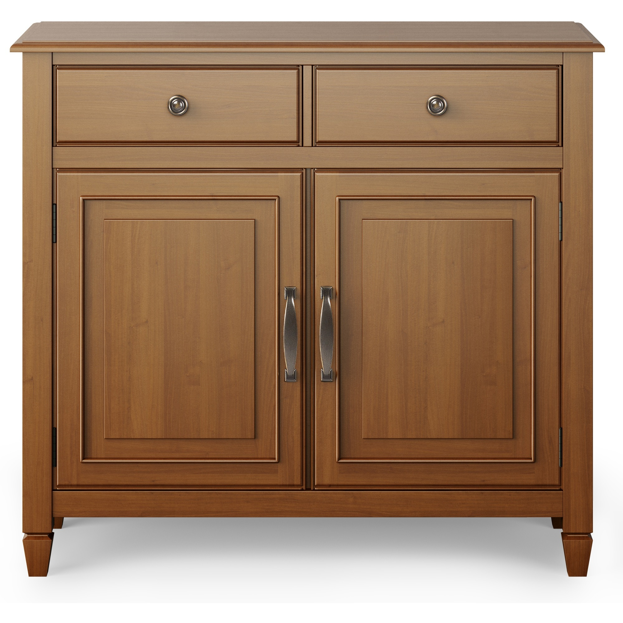Connaught Solid Wood Entryway Storage Cabinet in Light Golden Brown