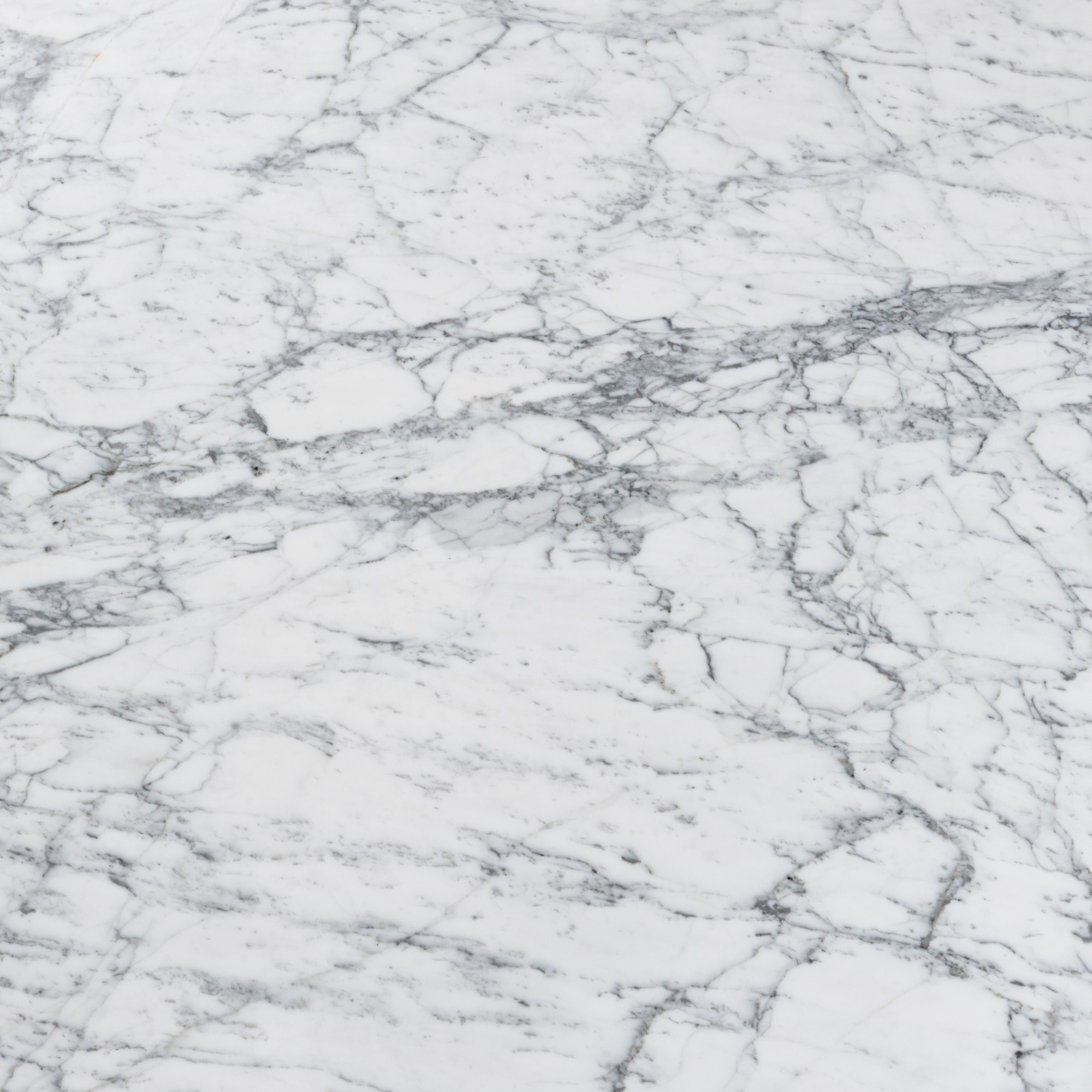 Vezzana 31" Square Italian Carrara White Marble Table with Oak Legs