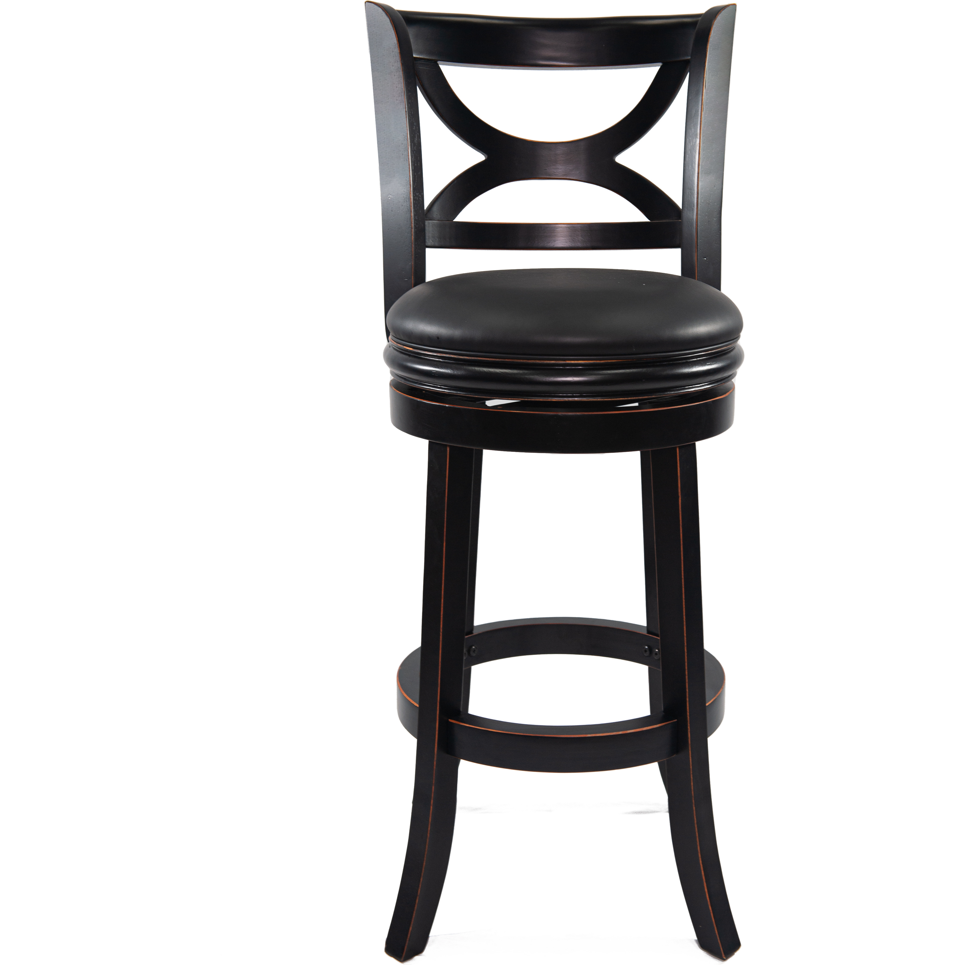 29" FLORENCE SWVL STOOL [BLACK SANDTHRU]