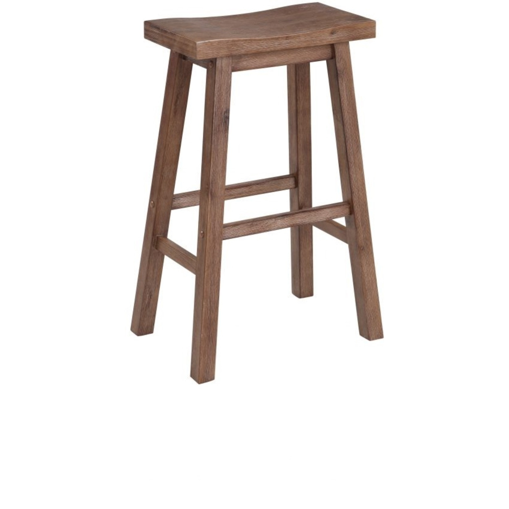 29" Sonoma Saddle Stool [Barnwood Wire-Brush]