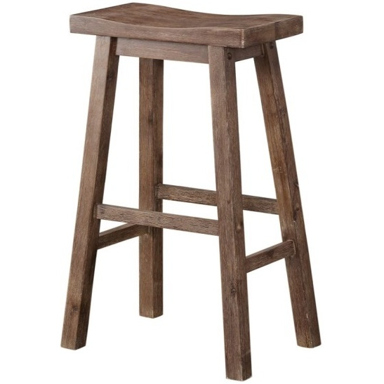 29" Sonoma Saddle Stool [Barnwood Wire-Brush]