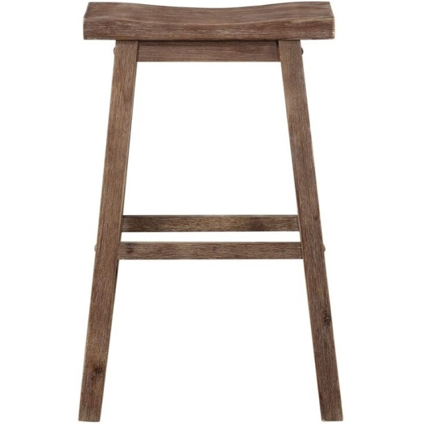 29" Sonoma Saddle Stool [Barnwood Wire-Brush]