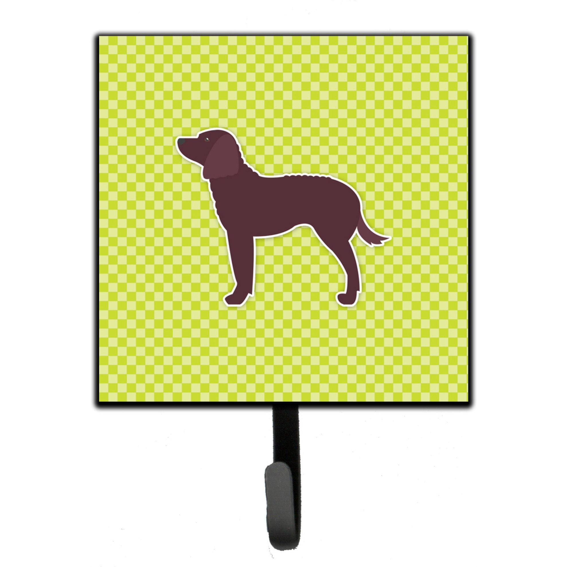 &quotCaroline's Treasures American Water Spaniel Checkerboard Green Leash or Key Holder BB3801SH4, Small, Multicolor"