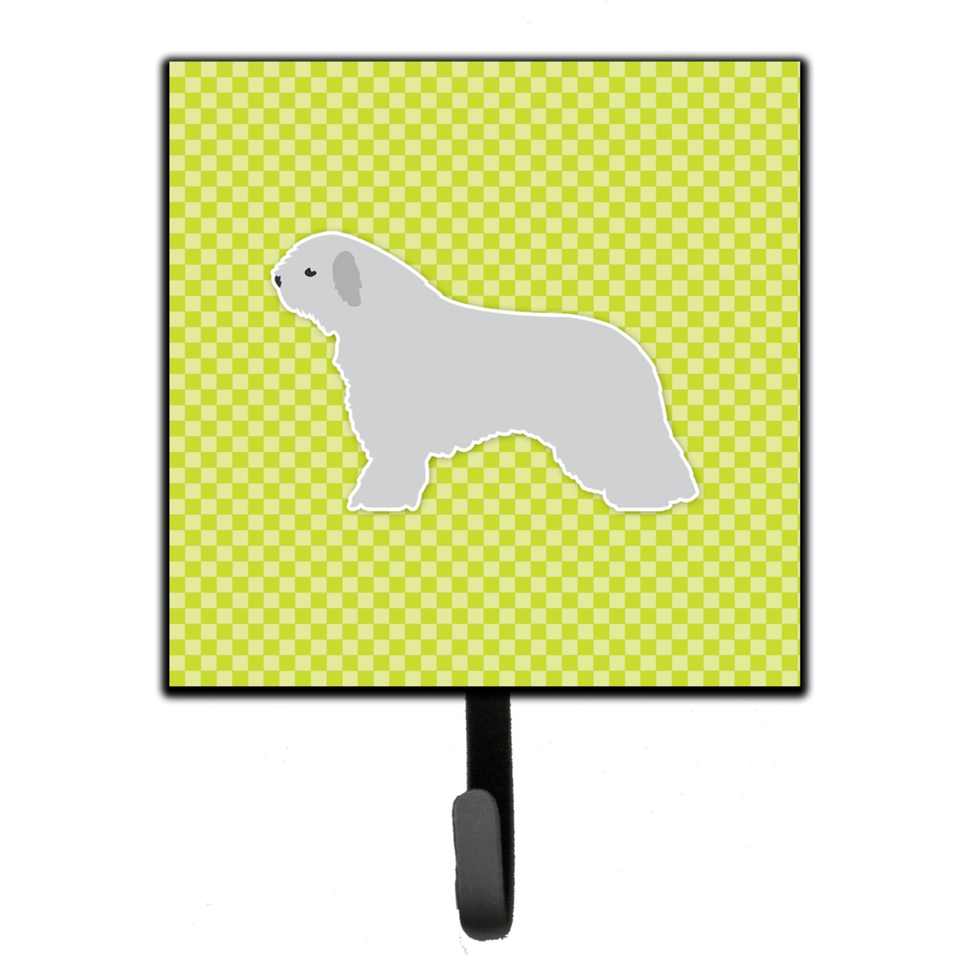 &quotCaroline's Treasures Spanish Water Dog Checkerboard Green Leash or Key Holder BB3815SH4, Small, Multicolor"