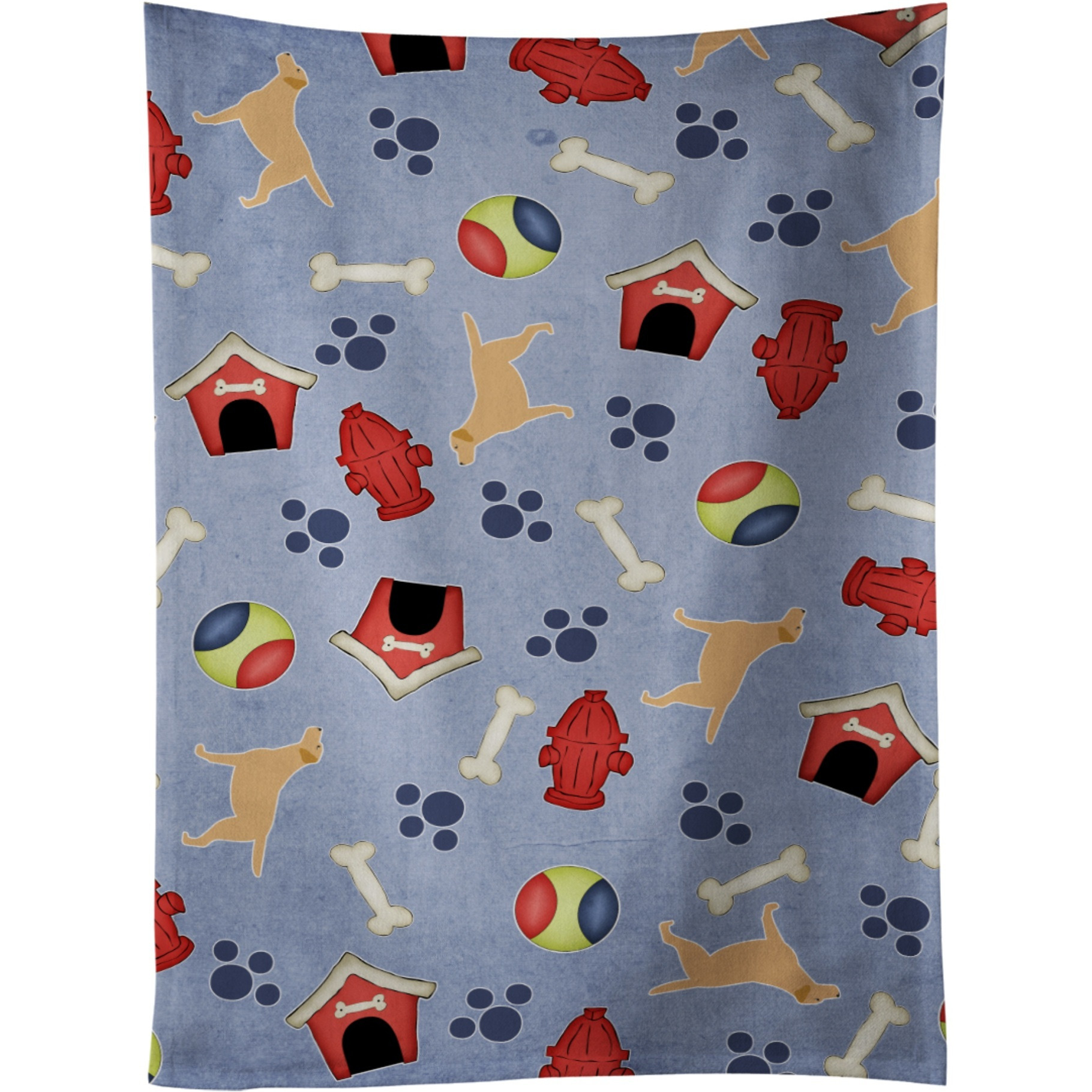 &quotCaroline's Treasures BB3897KTWL Yellow Labrador Retriever Kitchen Towel, 25"" x 15"", Multicolor"