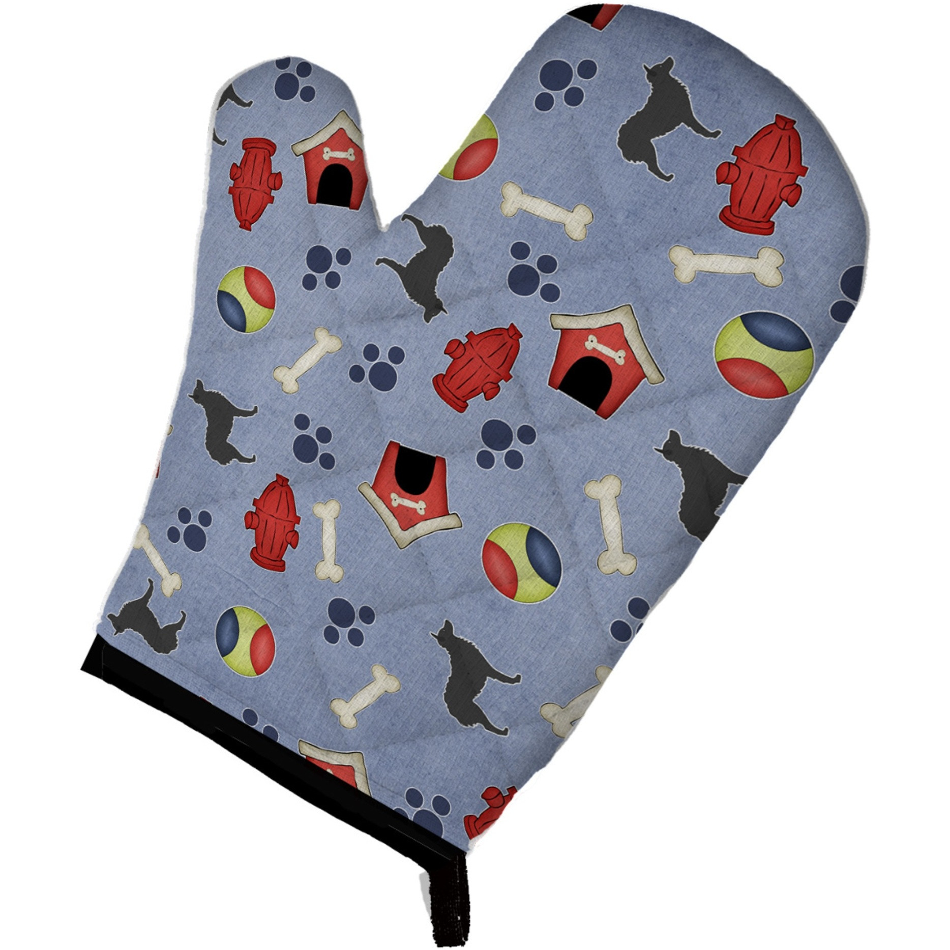 &quotCaroline's Treasures BB3921OVMT Croatian Sheepdog Dog House Collection Oven Mitt, 12"" by 8.5"", Multicolor"