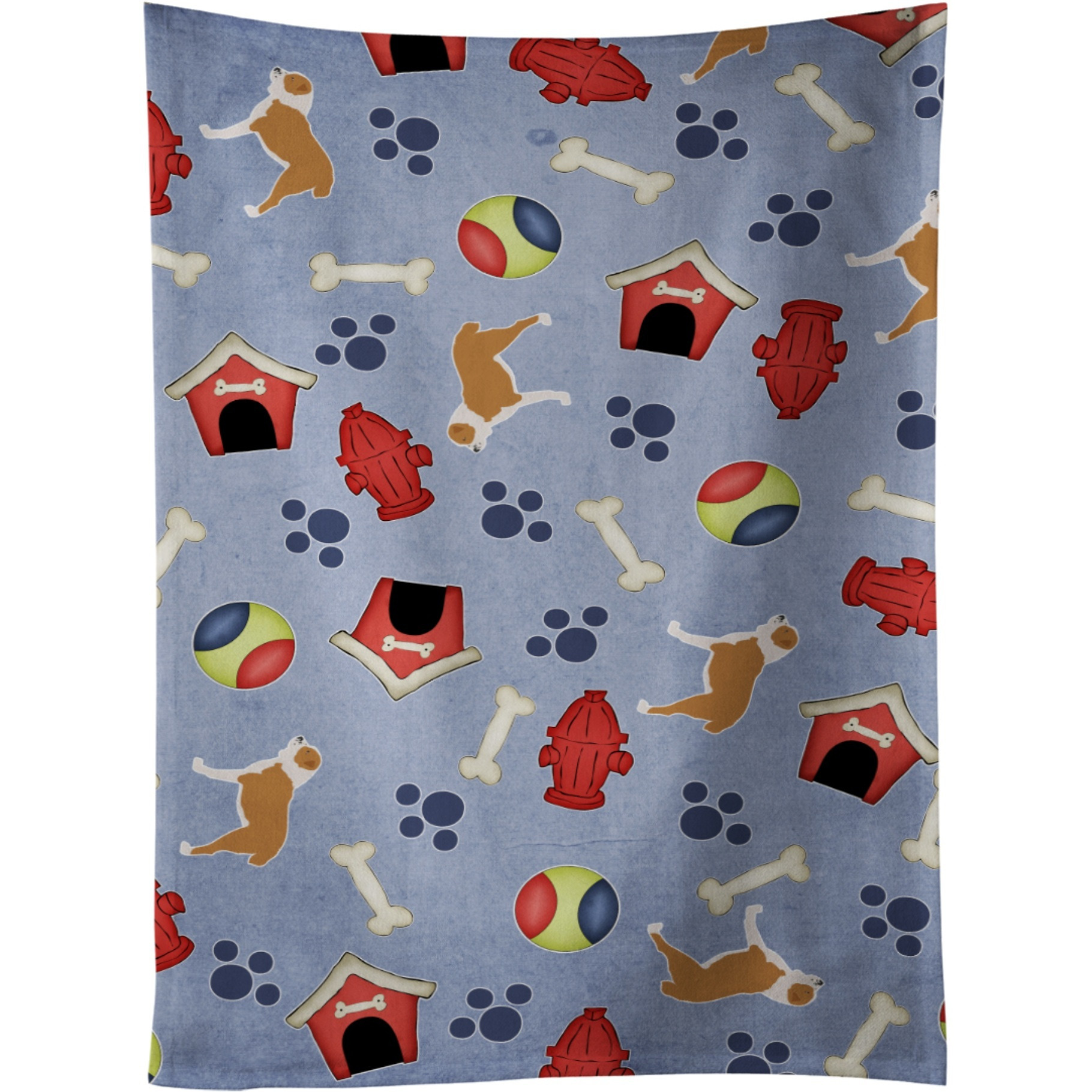 &quotCaroline's Treasures BB3928KTWL Central Asian Shepherd Dog Kitchen Towel, 25"" x 15"", Multicolor"