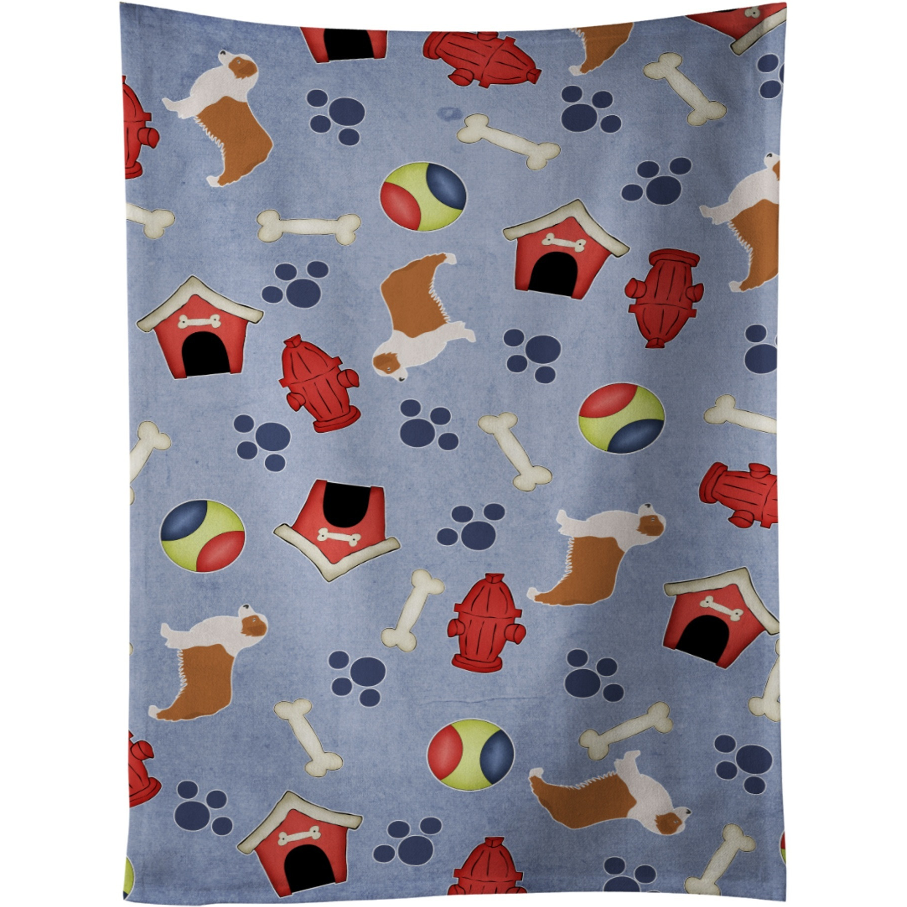 &quotCaroline's Treasures BB3933KTWL Australian Shepherd Dog Kitchen Towel, 25"" x 15"", Multicolor"