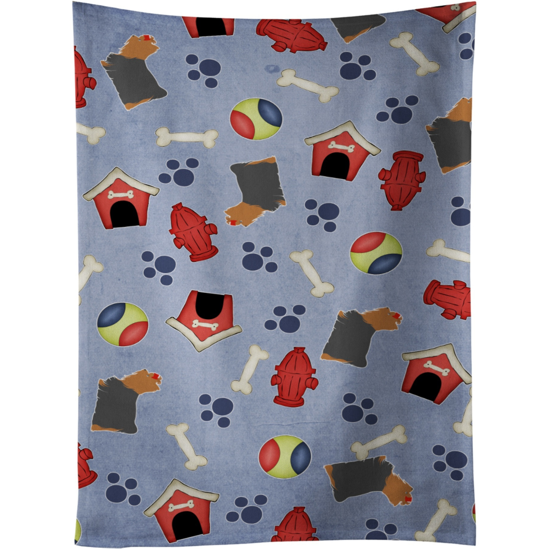 &quotCaroline's Treasures BB3934KTWL Yorkshire Terrier Yorkie Kitchen Towel, 25"" x 15"", Multicolor"
