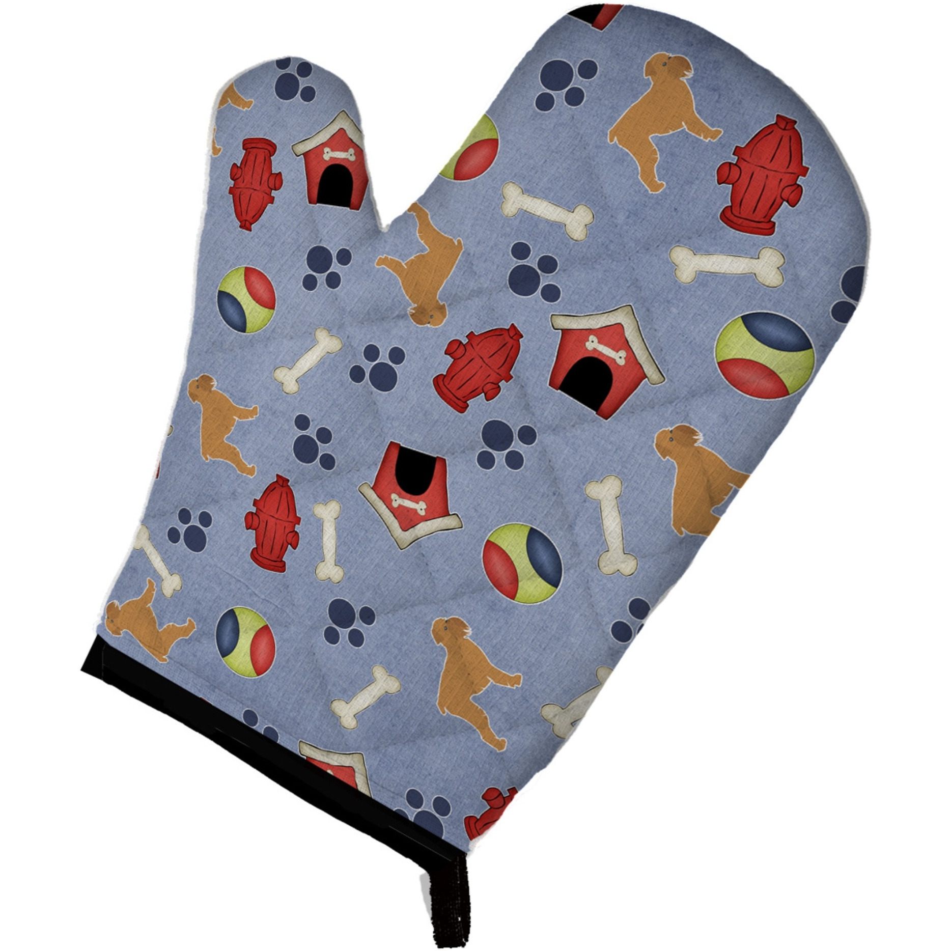 &quotCaroline's Treasures BB3940OVMT Brussels Griffon Dog House Collection Oven Mitt, 12"" by 8.5"", Multicolor"