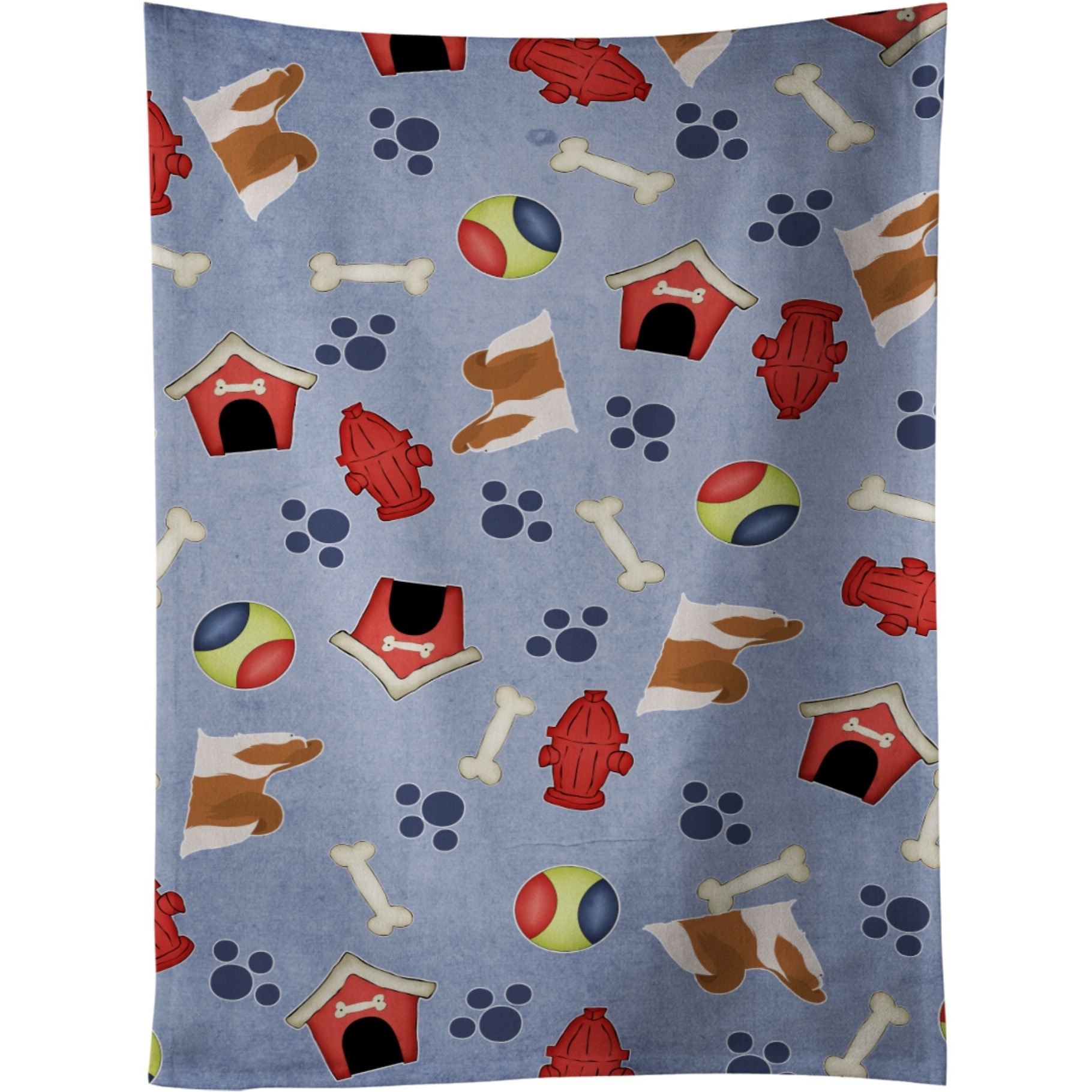 &quotCaroline's Treasures BB3946KTWL Shih Tzu Dog House Collection Kitchen Towel, 25"" x 15"", Multicolor"