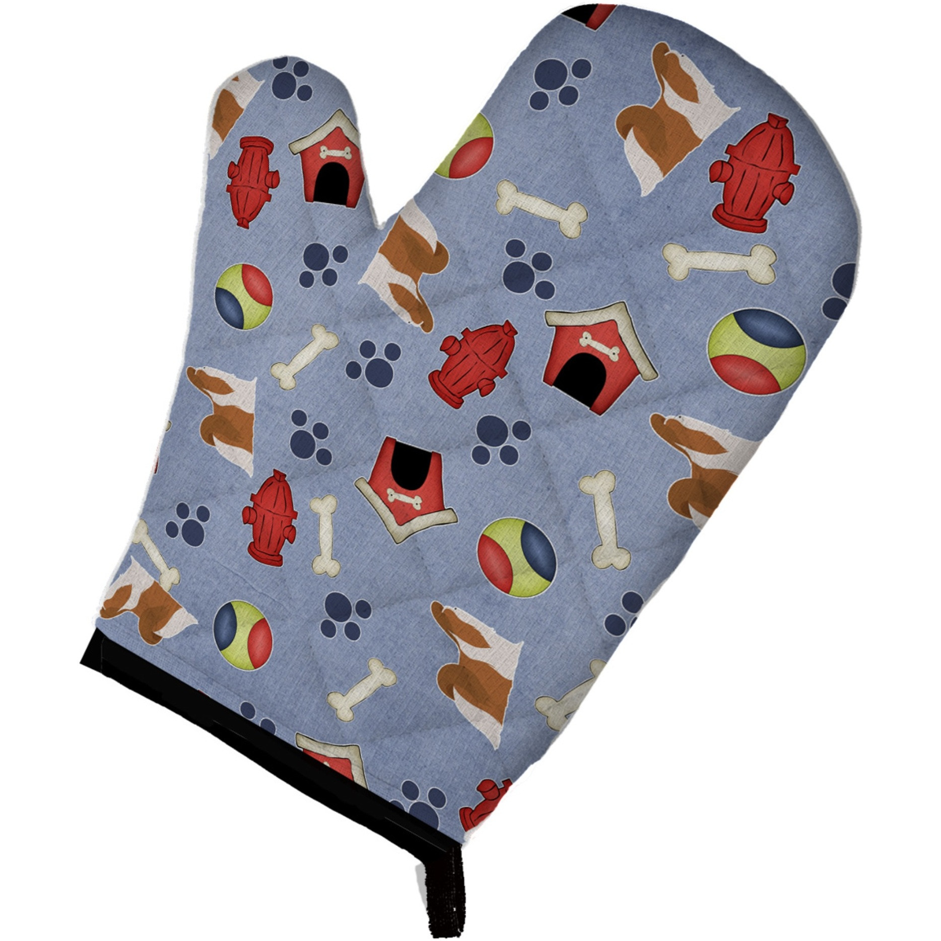 &quotCaroline's Treasures BB3946OVMT Shih Tzu Dog House Collection Oven Mitt, 12"" by 8.5"", Multicolor"
