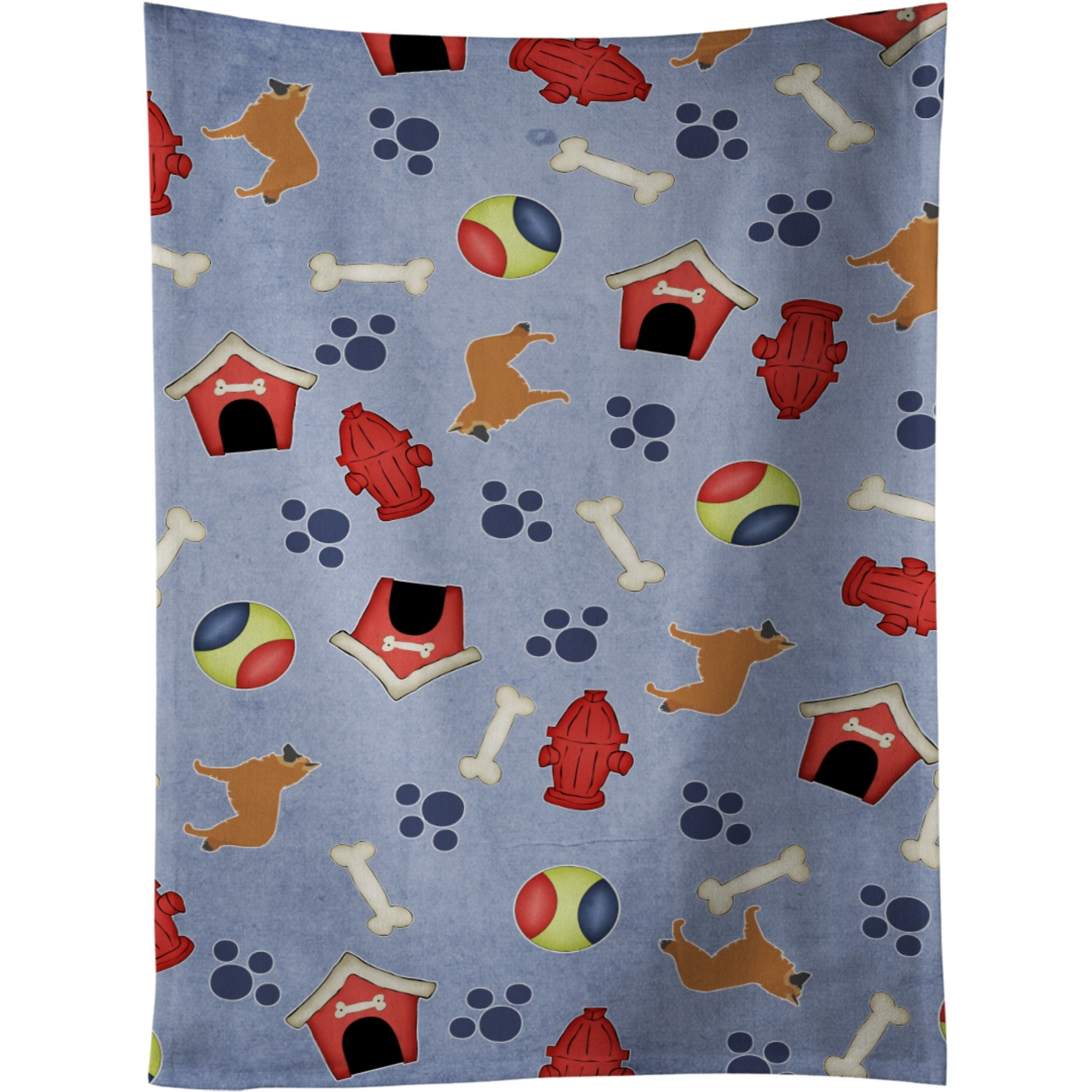 &quotCaroline's Treasures BB3961KTWL Belgian Shepherd Dog House Kitchen Towel, 25"" x 15"", Multicolor"