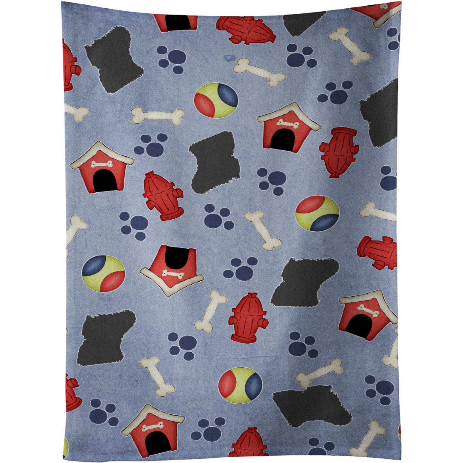 &quotCaroline's Treasures BB3963KTWL Puli Dog House Collection Kitchen Towel, 25"" x 15"", Multicolor"