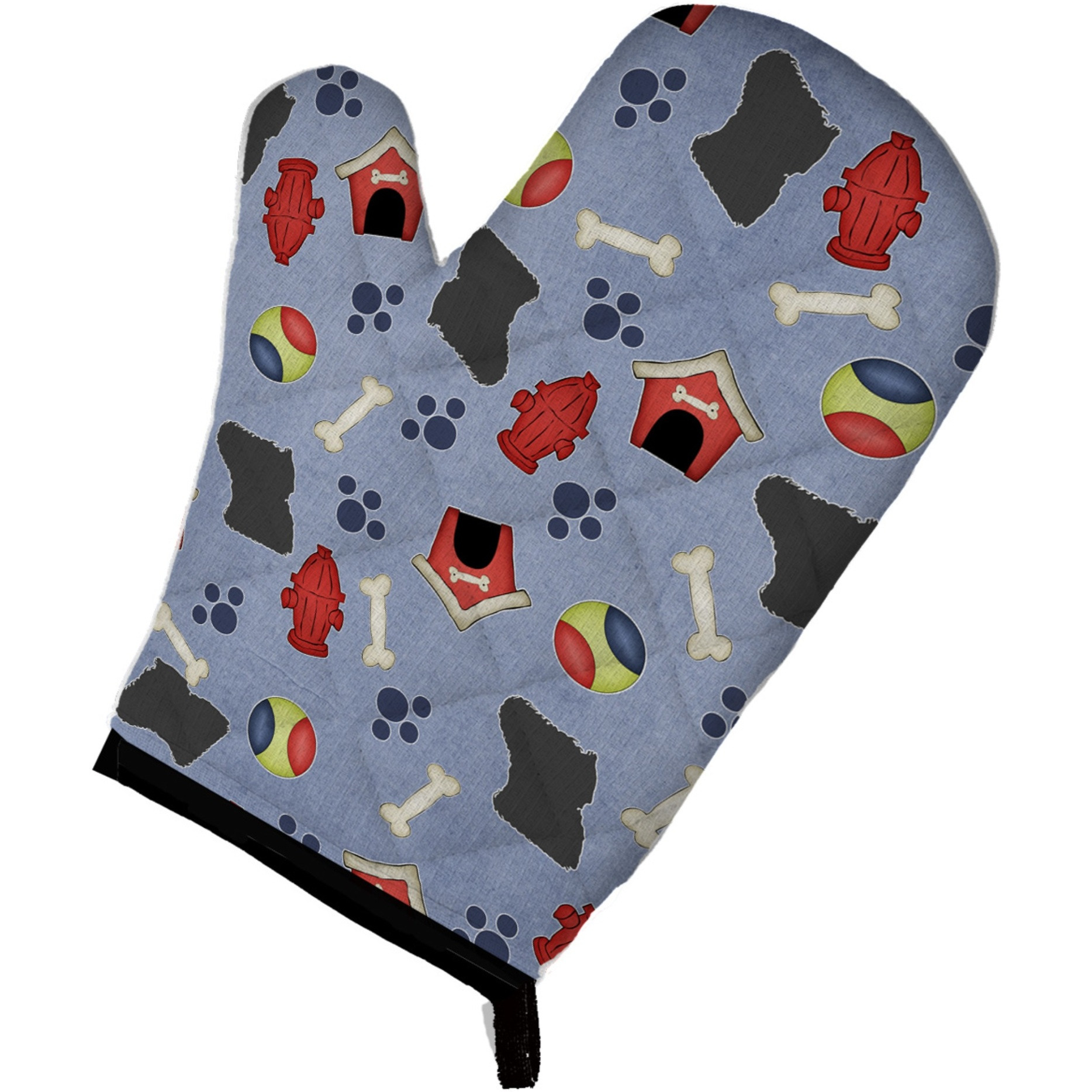 &quotCaroline's Treasures BB3963OVMT Puli Dog House Collection Oven Mitt, 12"" by 8.5"", Multicolor"