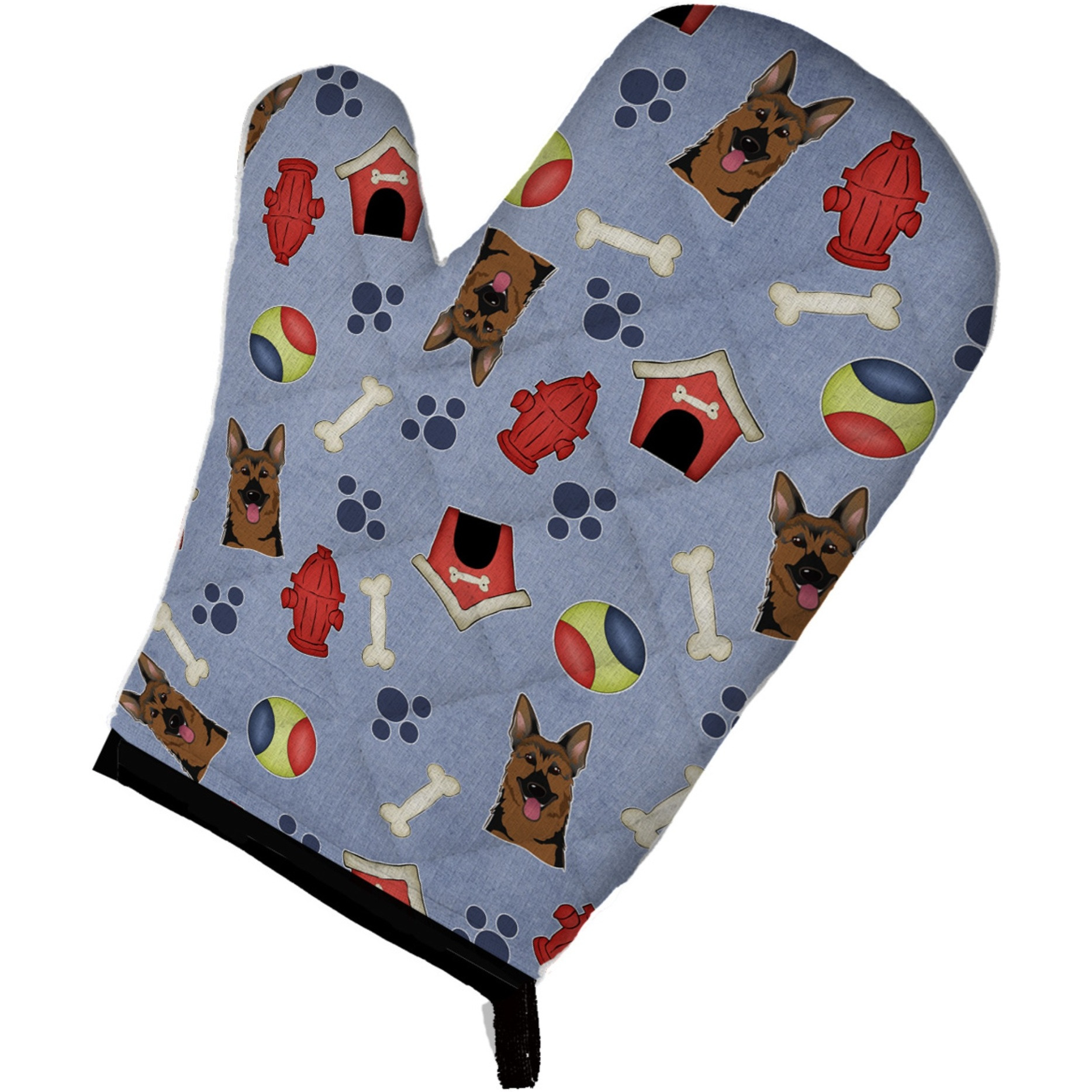 &quotCaroline's Treasures BB3990OVMT Dog House Collection German Shepherd Oven Mitt, 12"" by 8.5"", Multicolor"