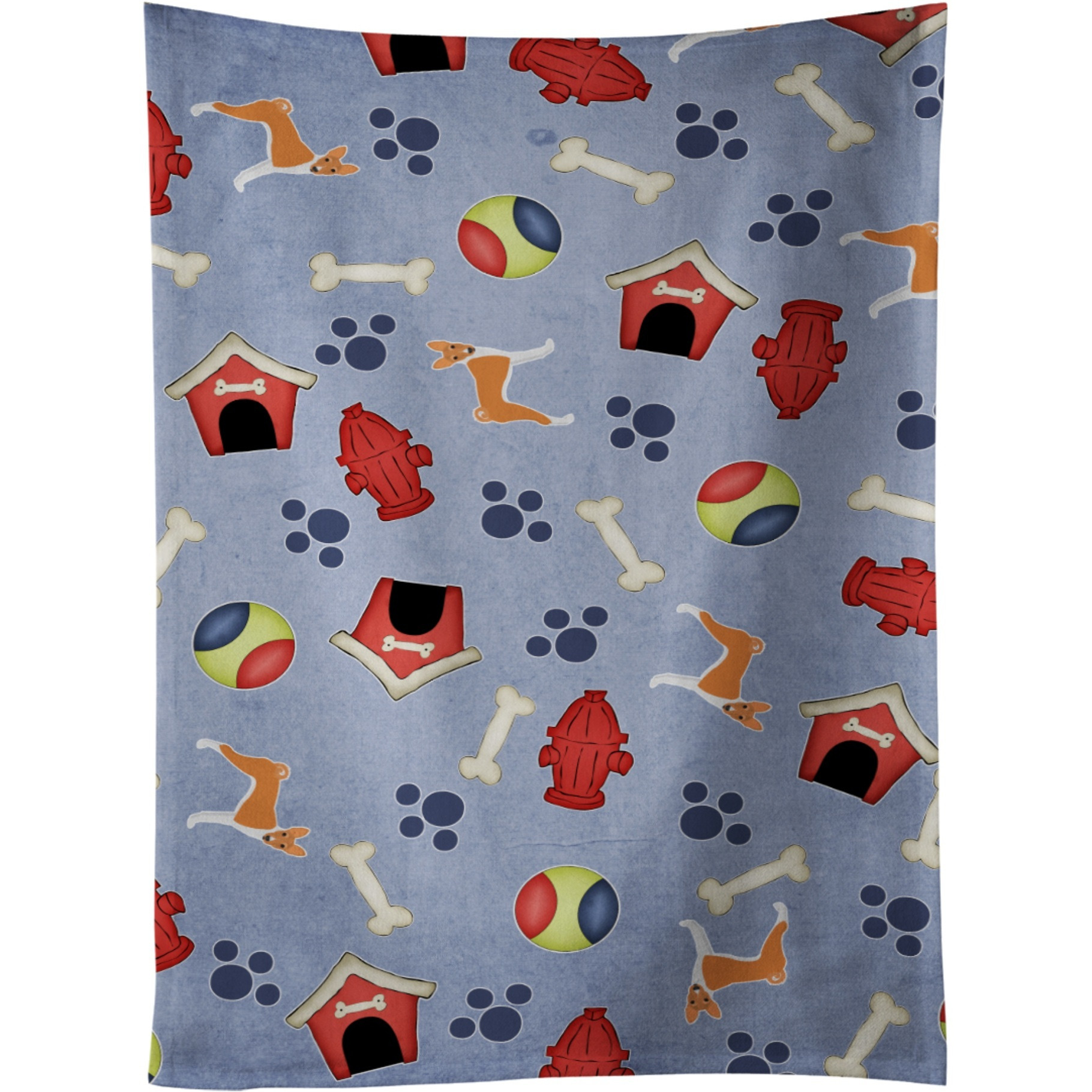 &quotCaroline's Treasures BB4046KTWL Dog House Collection Basenji Kitchen Towel, 25"" x 15"", Multicolor"