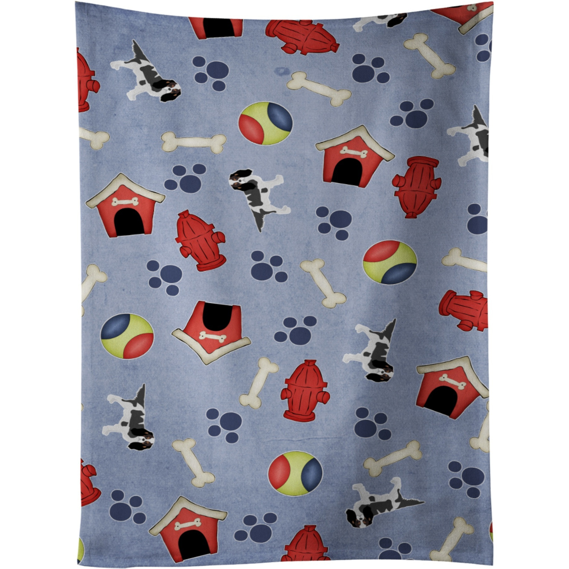 &quotCaroline's Treasures BB4058KTWL Cavalier King Charles Spaniel Tri Kitchen Towel, 25"" x 15"", Multicolor"