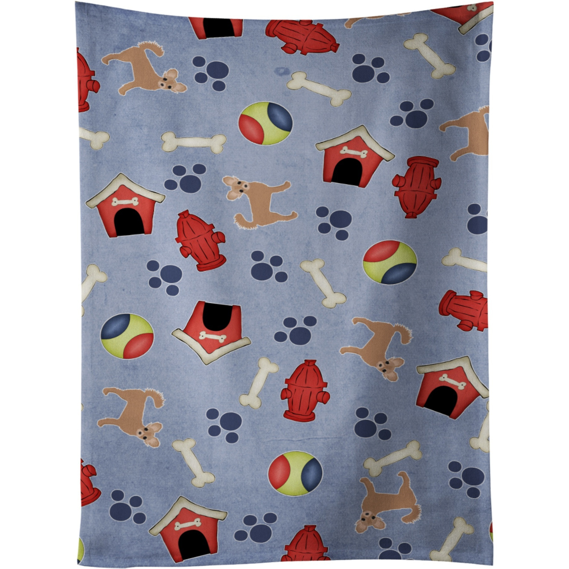 &quotCaroline's Treasures BB4063KTWL Longhair Tan Chihuahua Kitchen Towel, 25"" x 15"", Multicolor"