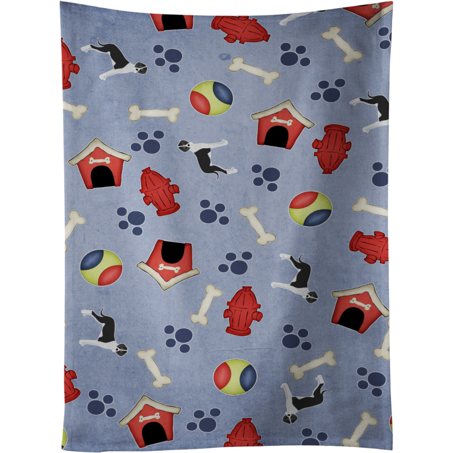 &quotCaroline's Treasures BB4095KTWL Dog House Mantle Natural Great Dane Kitchen Towel, 25"" x 15"", Multicolor"