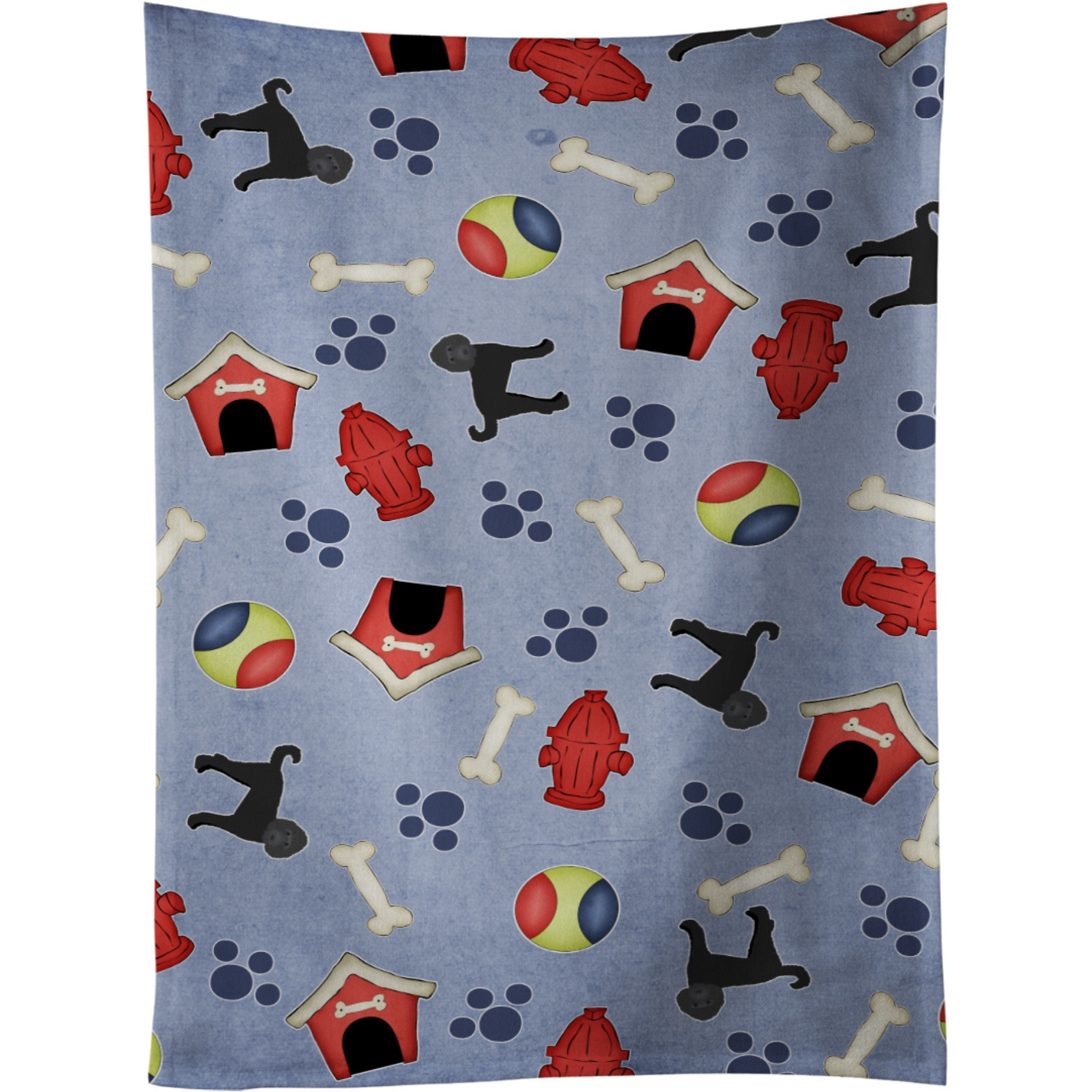&quotCaroline's Treasures BB4101KTWL Dog House Collection Labradoodle Kitchen Towel, 25"" x 15"", Multicolor"