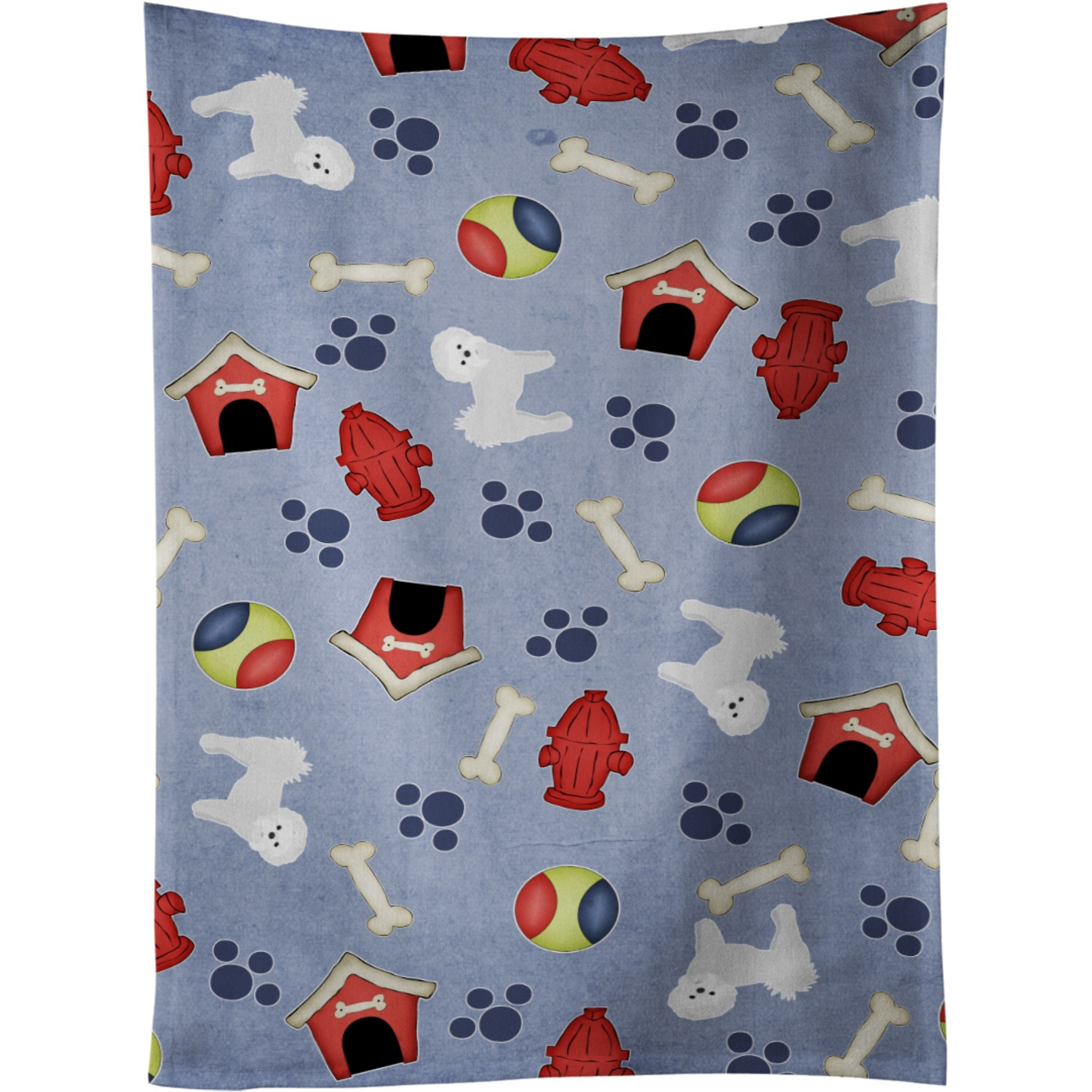 &quotCaroline's Treasures BB4104KTWL Dog House Collection Maltese Kitchen Towel, 25"" x 15"", Multicolor"