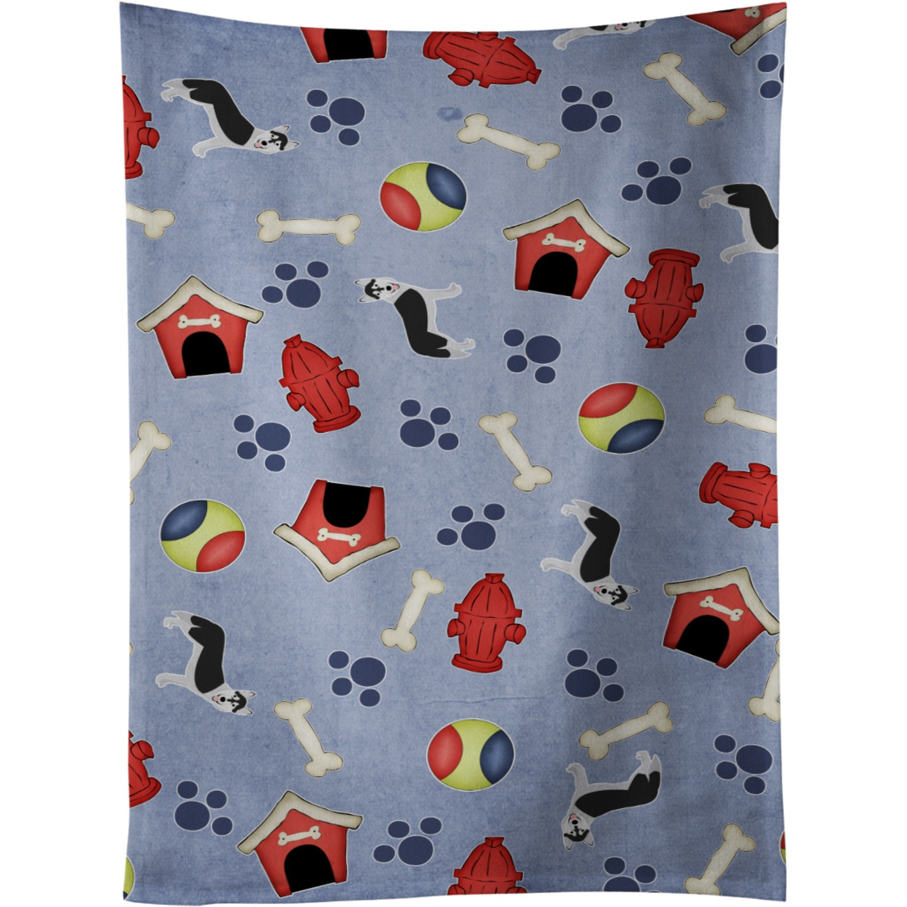 &quotCaroline's Treasures BB4120KTWL Dog House Collection Siberian Husky Kitchen Towel, 25"" x 15"", Multicolor"