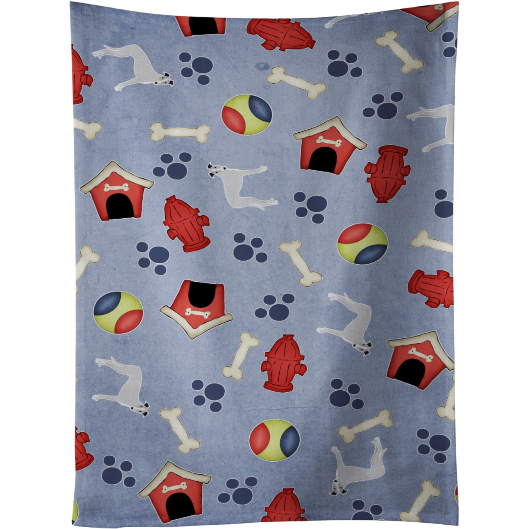 &quotCaroline's Treasures BB4127KTWL Dog House Collection Whippet Kitchen Towel, 25"" x 15"", Multicolor"