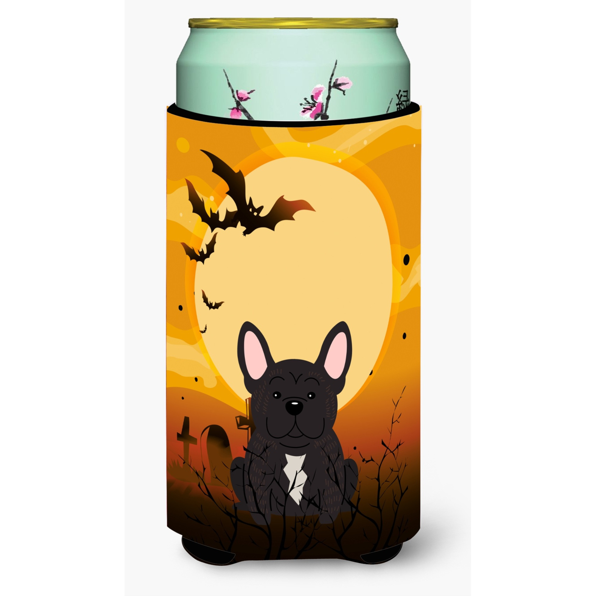 &quotCaroline's Treasures Halloween French Bulldog Brindle Tall Boy Beverage Insulator Hugger BB4275TBC, Multicolor"