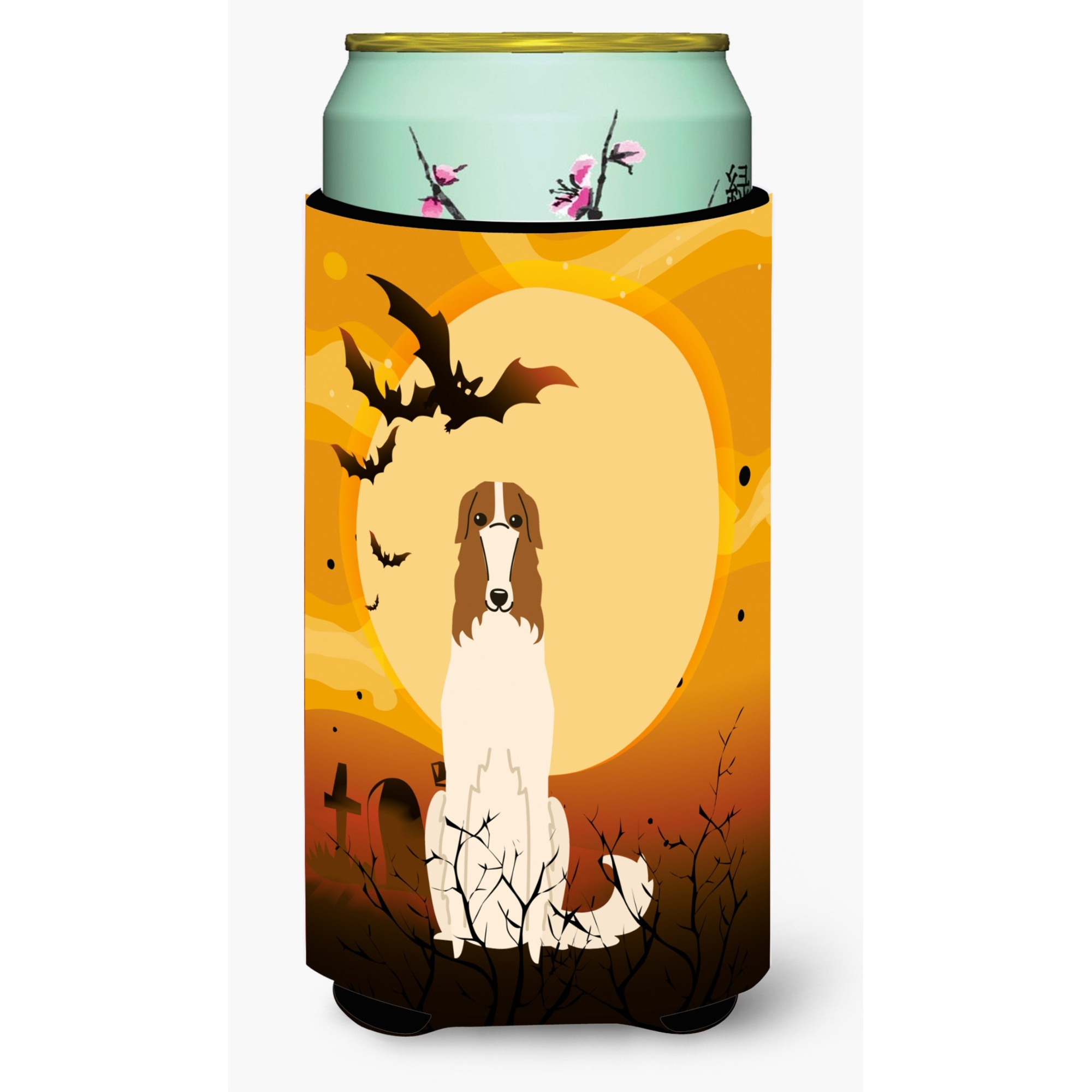 &quotCaroline's Treasures Halloween Borzoi Tall Boy Beverage Insulator Hugger BB4289TBC, Multicolor"