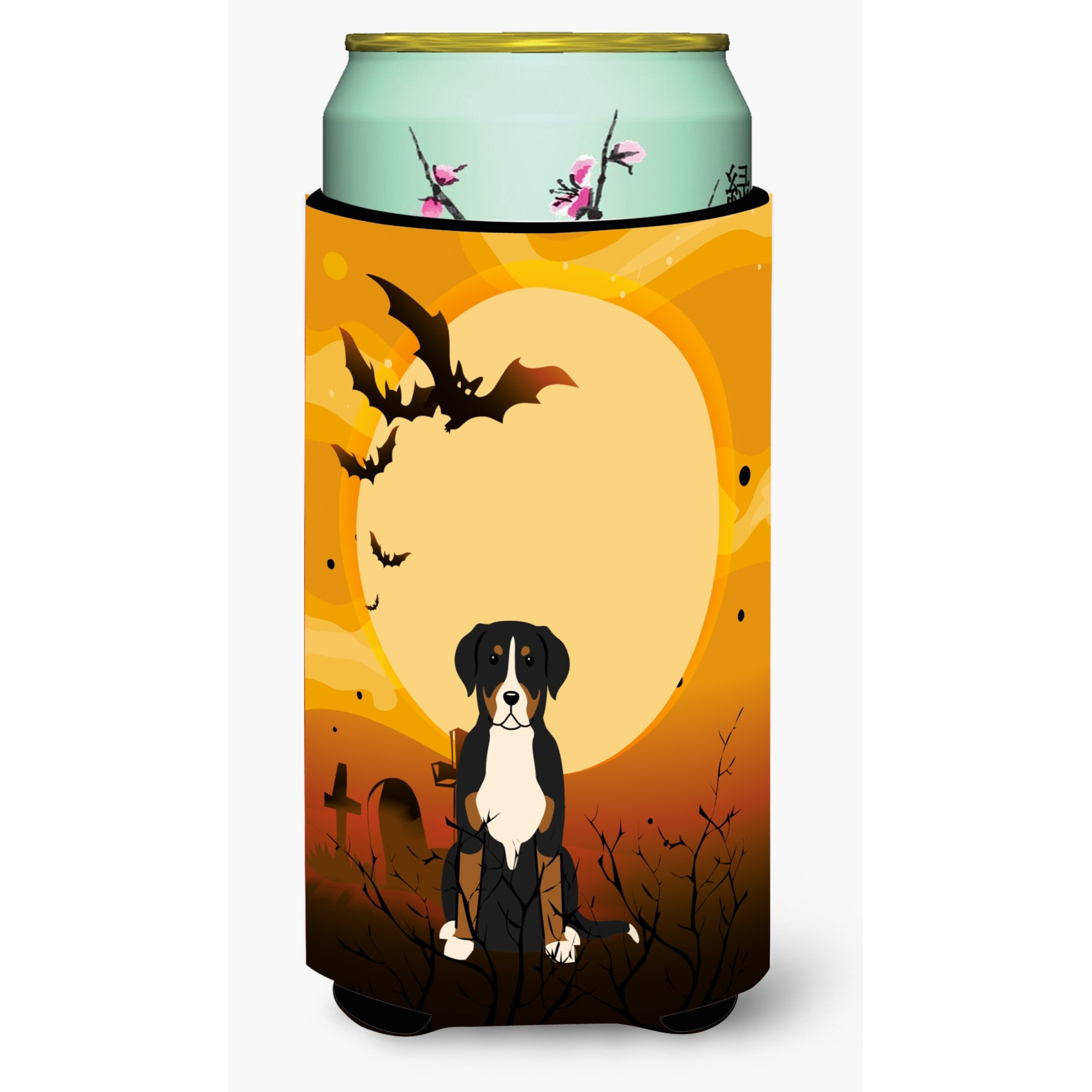 &quotCaroline's Treasures Halloween Greater Swiss Mountain Dog Tall Boy Beverage Insulator Hugger BB4303TBC, Multicolor"