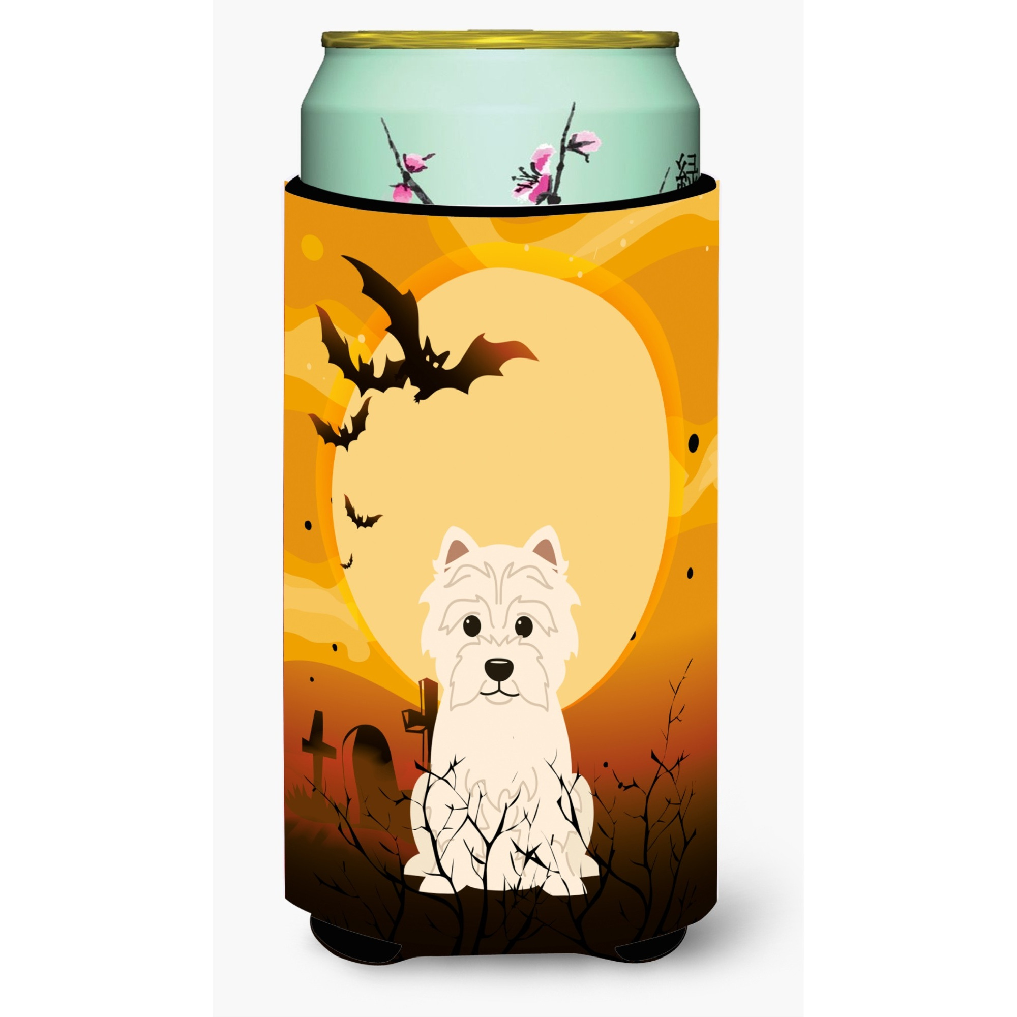 &quotCaroline's Treasures Halloween Westie Tall Boy Beverage Insulator Hugger BB4308TBC, Multicolor"