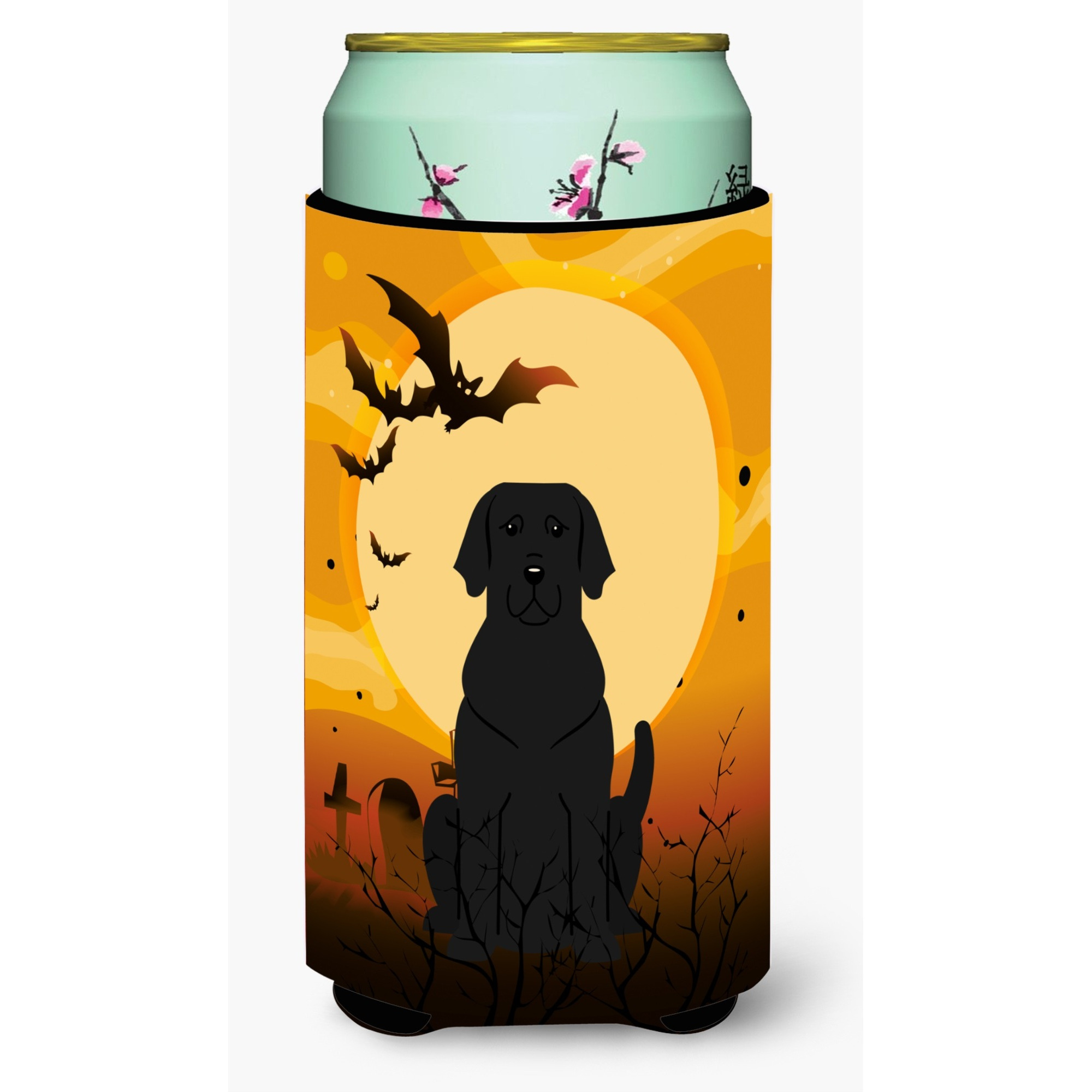 &quotCaroline's Treasures Halloween black Labrador Tall Boy Beverage Insulator Hugger BB4323TBC, Multicolor"