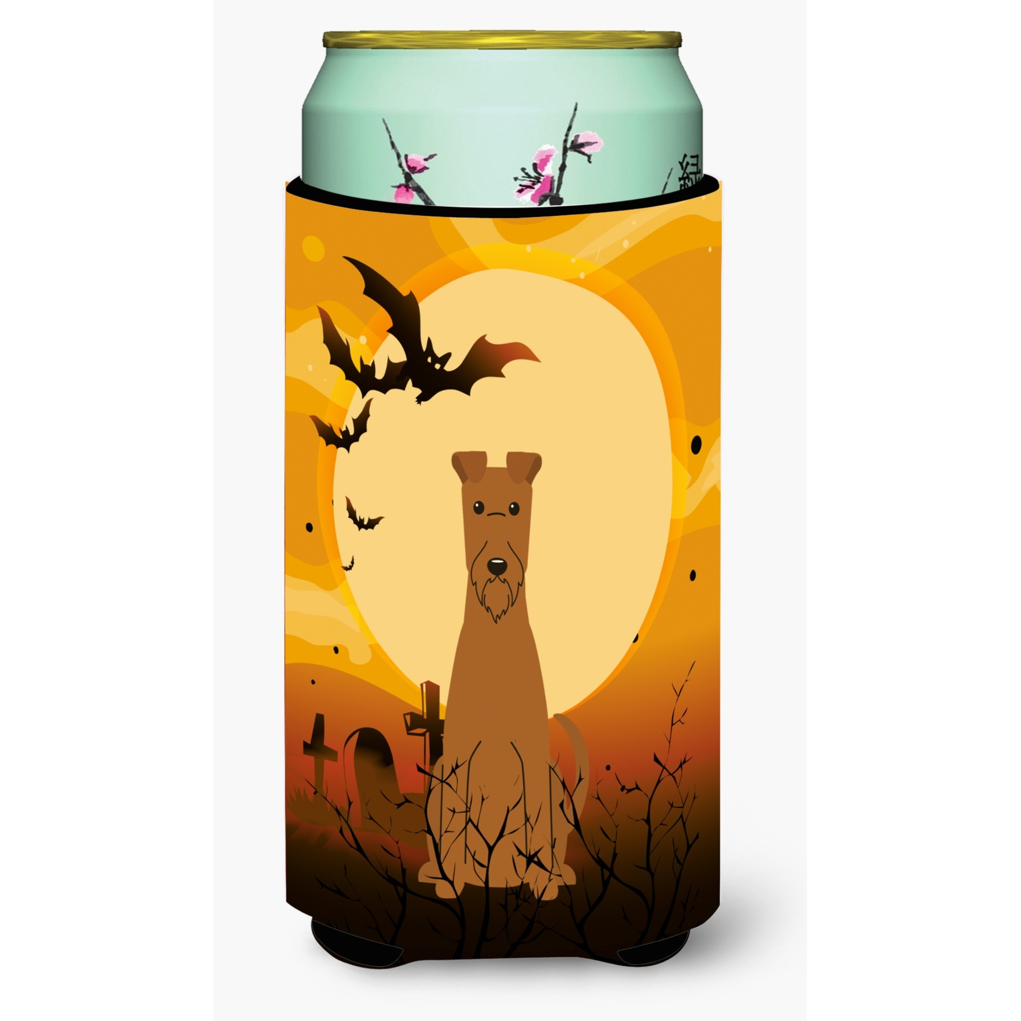 &quotCaroline's Treasures Halloween Irish Terrier Tall Boy Beverage Insulator Hugger BB4328TBC, Multicolor"