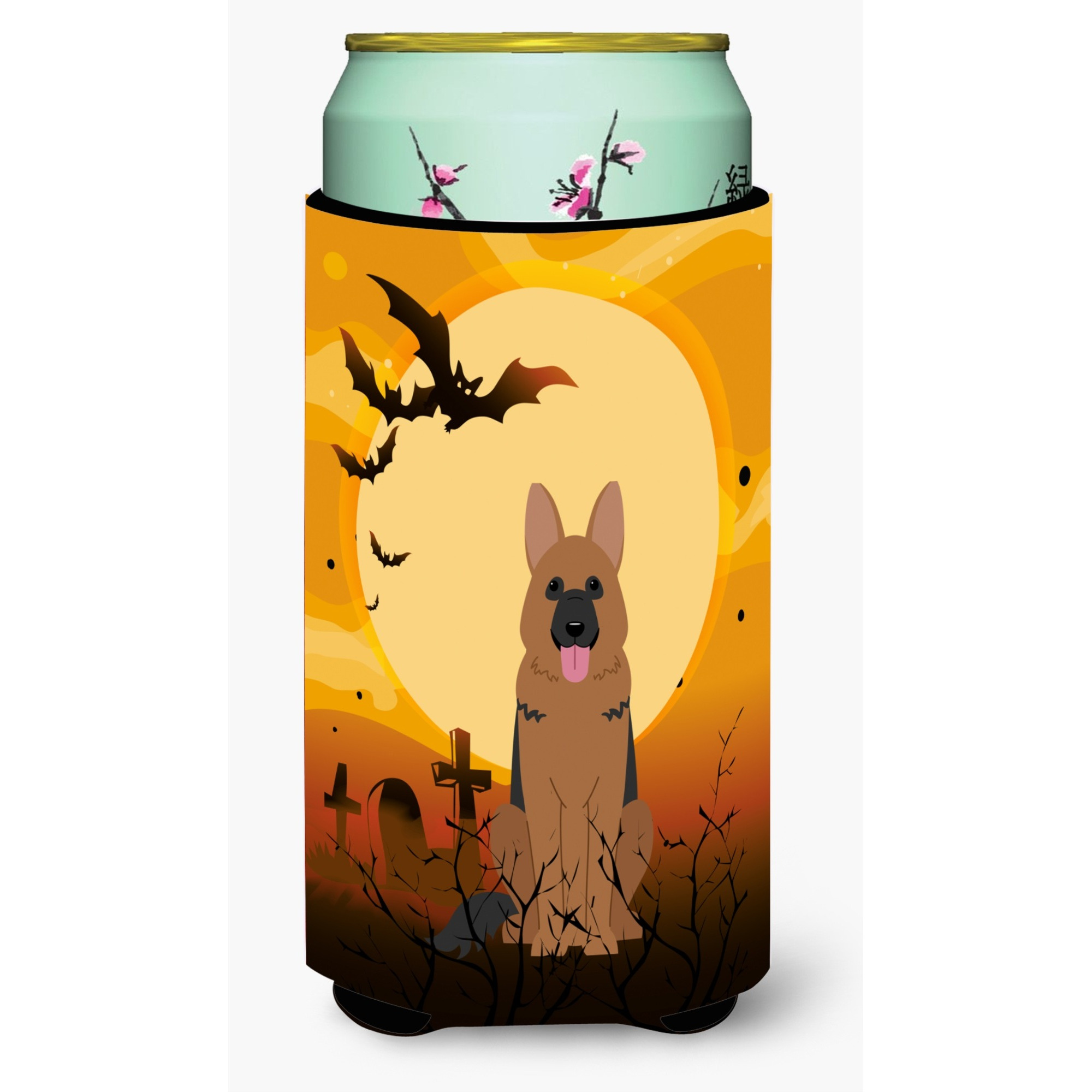 &quotCaroline's Treasures Halloween German Shepherd Tall Boy Beverage Insulator Hugger BB4333TBC, Multicolor"