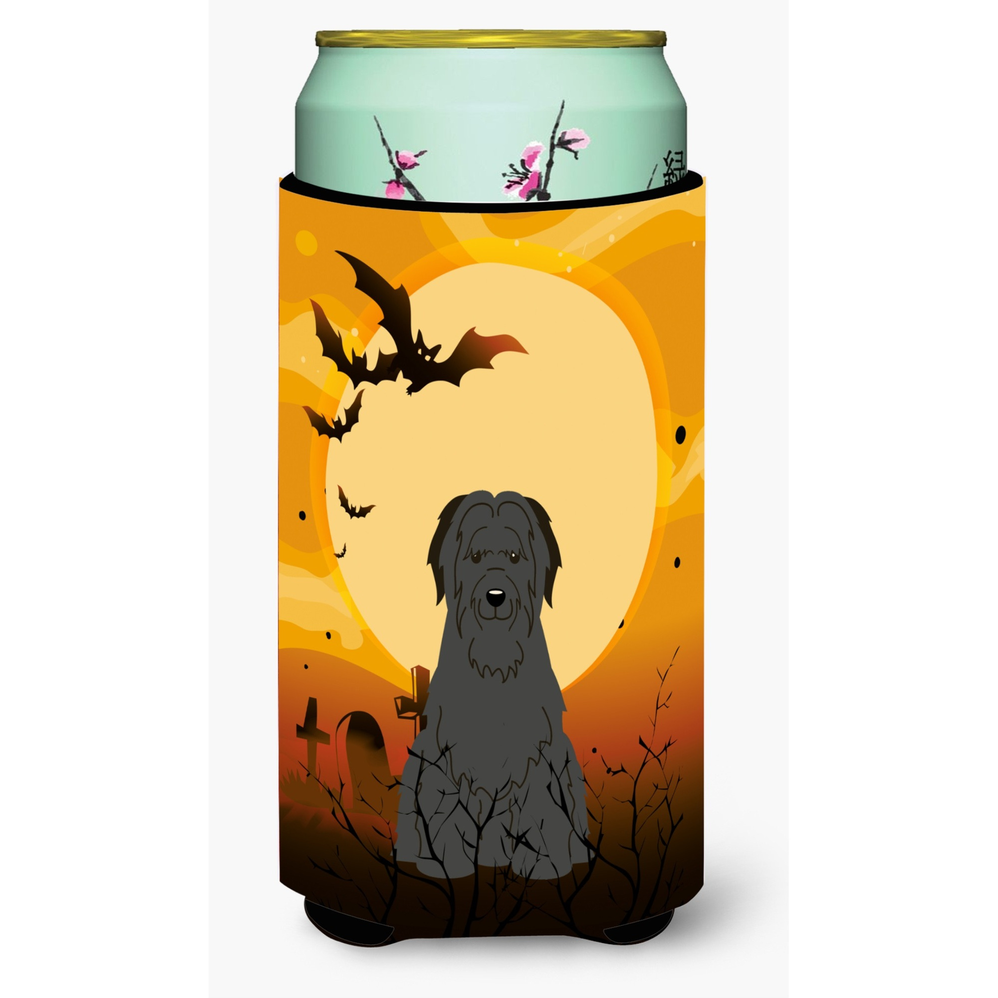 &quotCaroline's Treasures Halloween Briard black Tall Boy Beverage Insulator Hugger BB4347TBC, Multicolor"