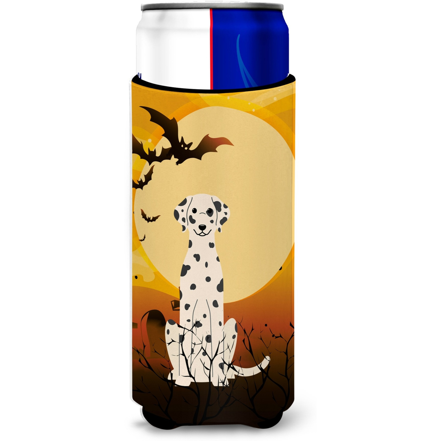 &quotCaroline's Treasures BB4363MUK Halloween Dalmatian Michelob Ultra Hugger for Slim Cans, Multicolor"