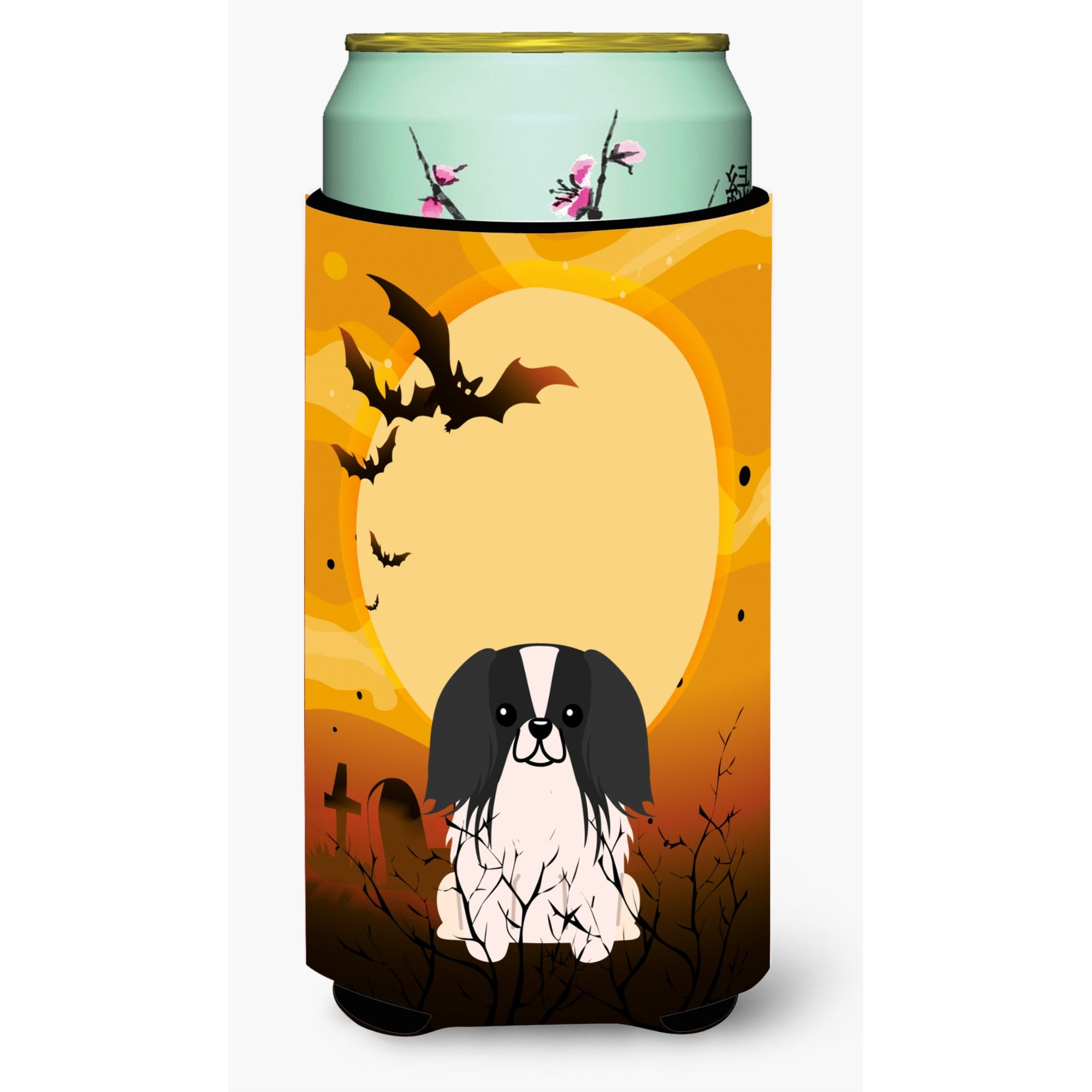 &quotCaroline's Treasures Halloween Pekingnese black White Tall Boy Beverage Insulator Hugger BB4371TBC, Multicolor"