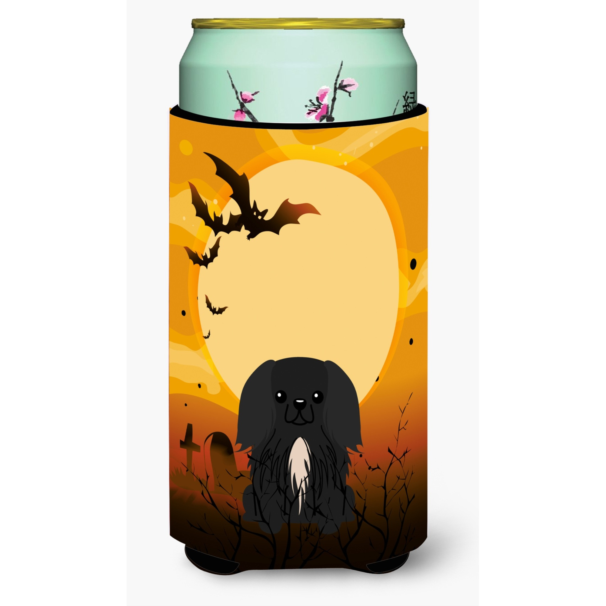 &quotCaroline's Treasures Halloween Pekingnese black Tall Boy Beverage Insulator Hugger BB4373TBC, Multicolor"