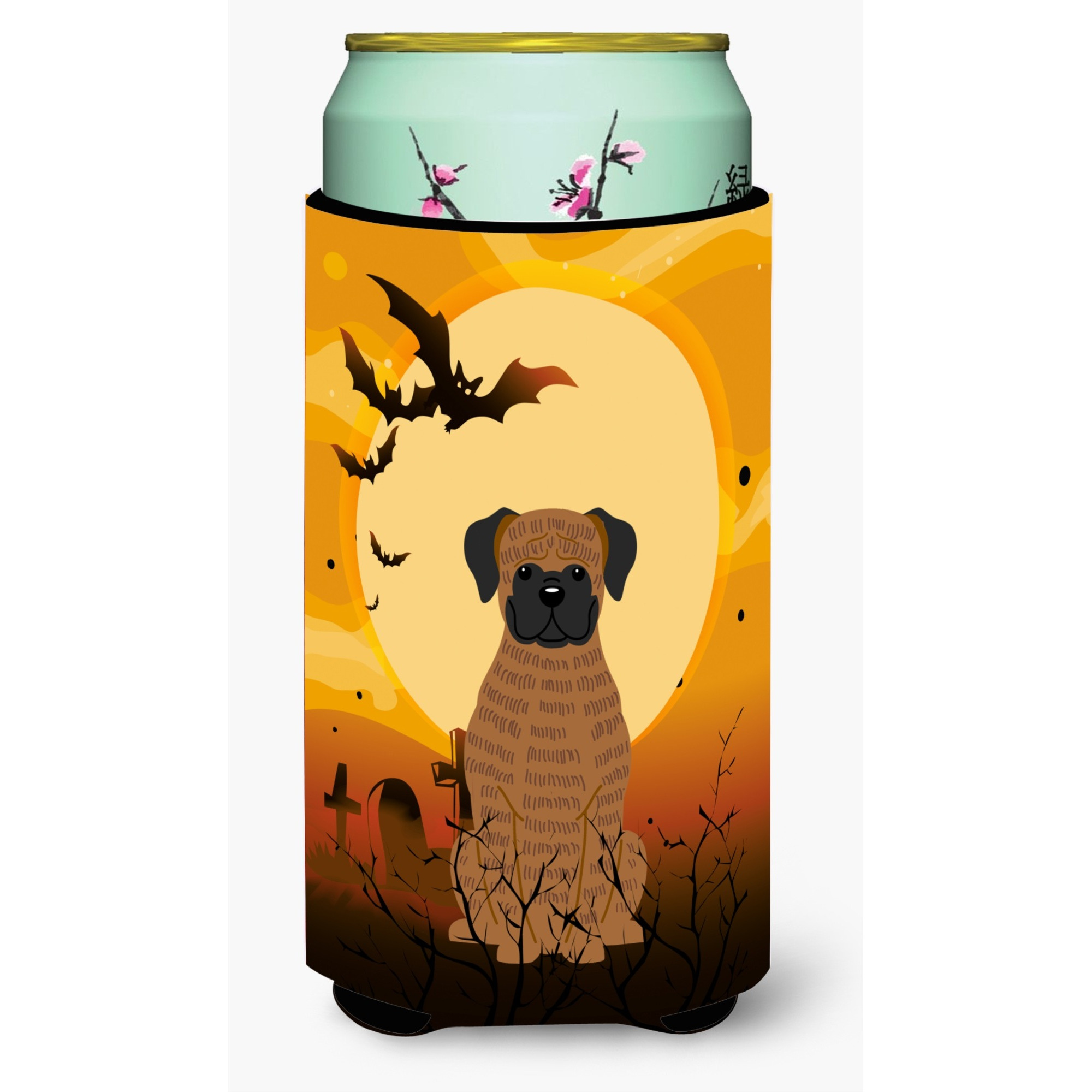&quotCaroline's Treasures Halloween Brindle Boxer Tall Boy Beverage Insulator Hugger BB4383TBC, Multicolor"