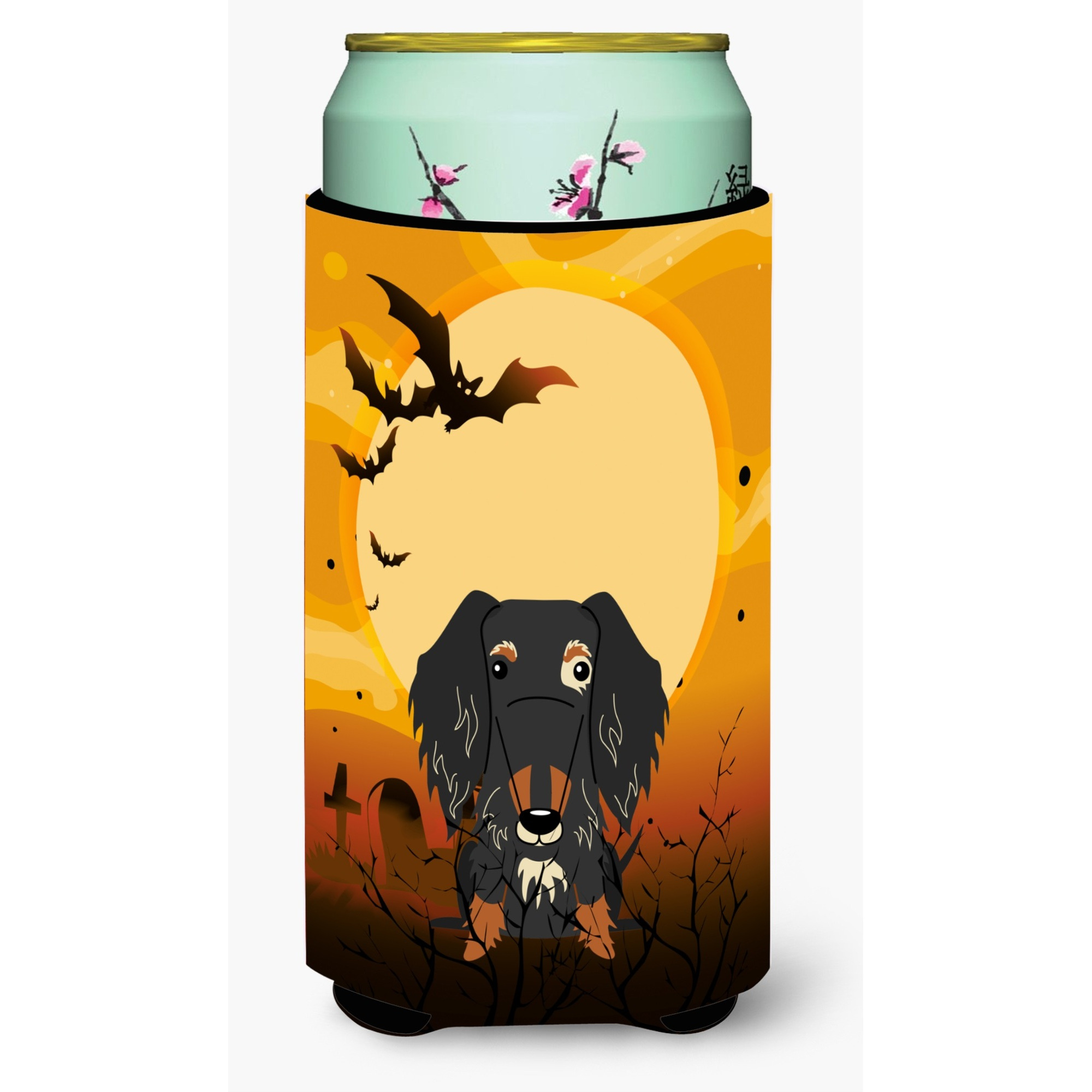 &quotCaroline's Treasures Halloween Wire Haired Dachshund Dapple Tall Boy Beverage Insulator Hugger BB4394TBC, Multicolor"