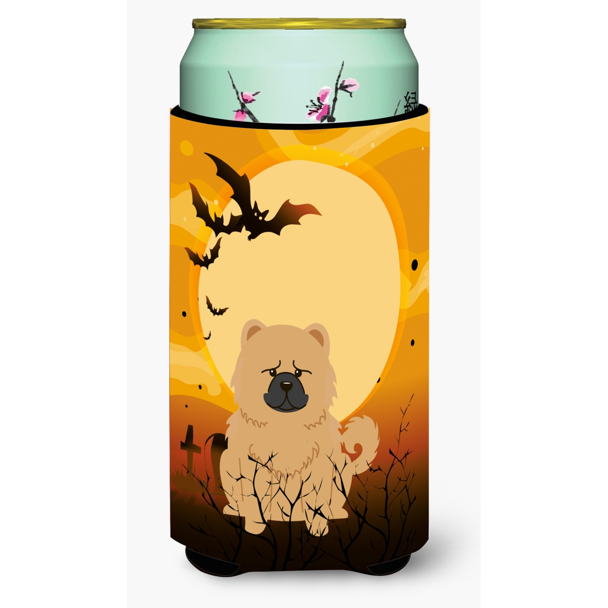&quotCaroline's Treasures Halloween Chow Cream Tall Boy Beverage Insulator Hugger BB4410TBC, Multicolor"