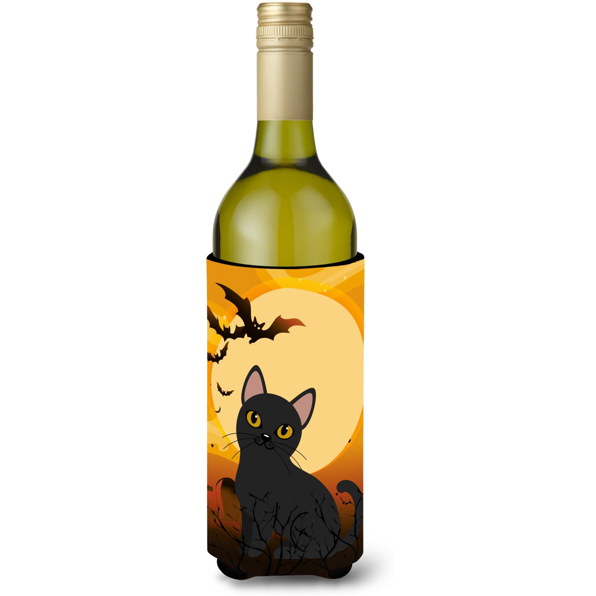 &quotCaroline's Treasures Halloween Bombay Cat Wine Bottle Beverage Insulator Hugger, 750 ml, Multicolor"